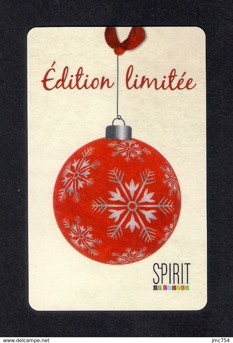 Carte Cadeau SPIRIT.  Noël 2013.   Gift Card. - Cartes Cadeaux