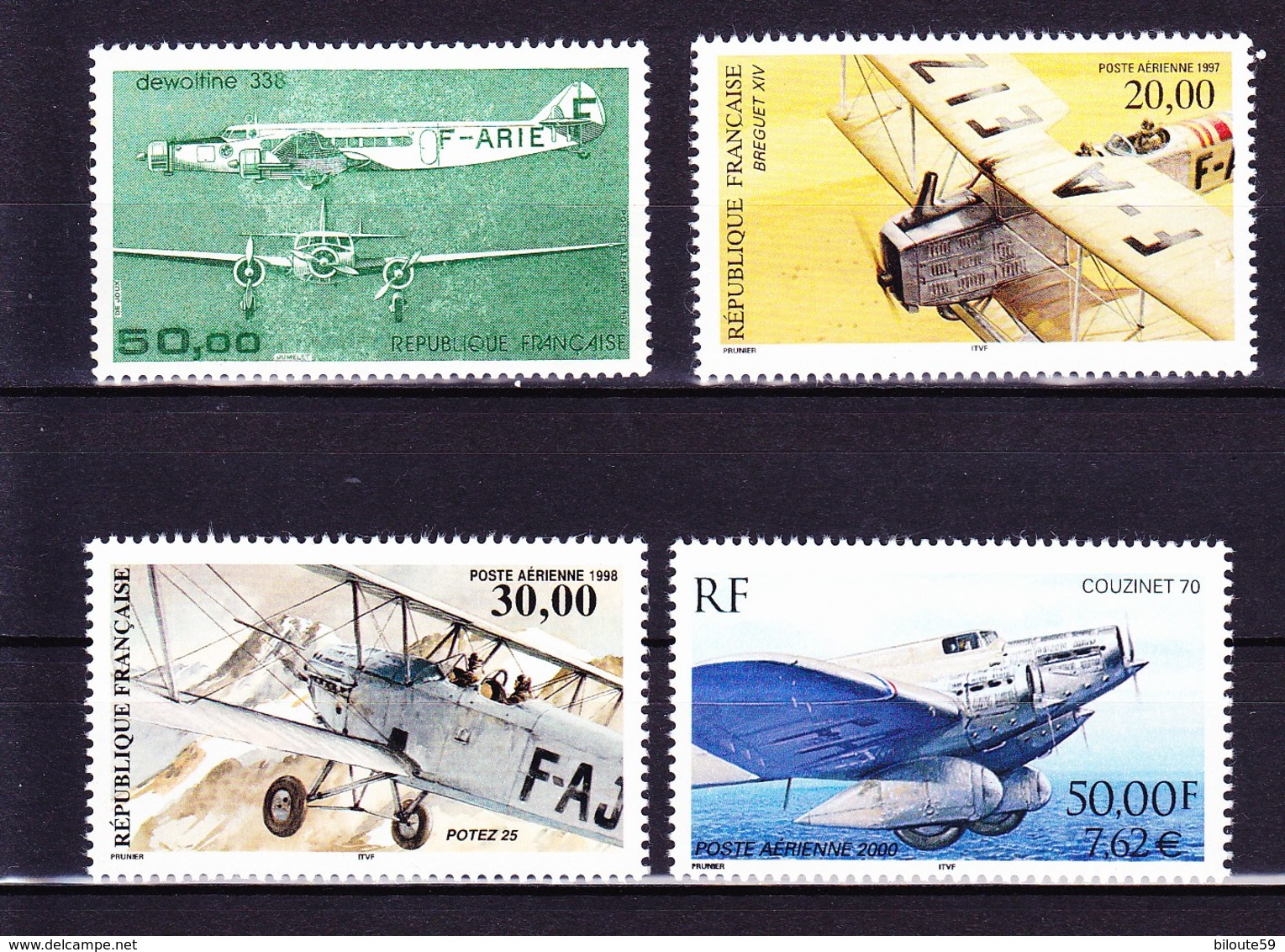 Lot De 4 Timbres Poste Aérienne N° 60 - 61 - 62 - 64 - 1960-.... Neufs
