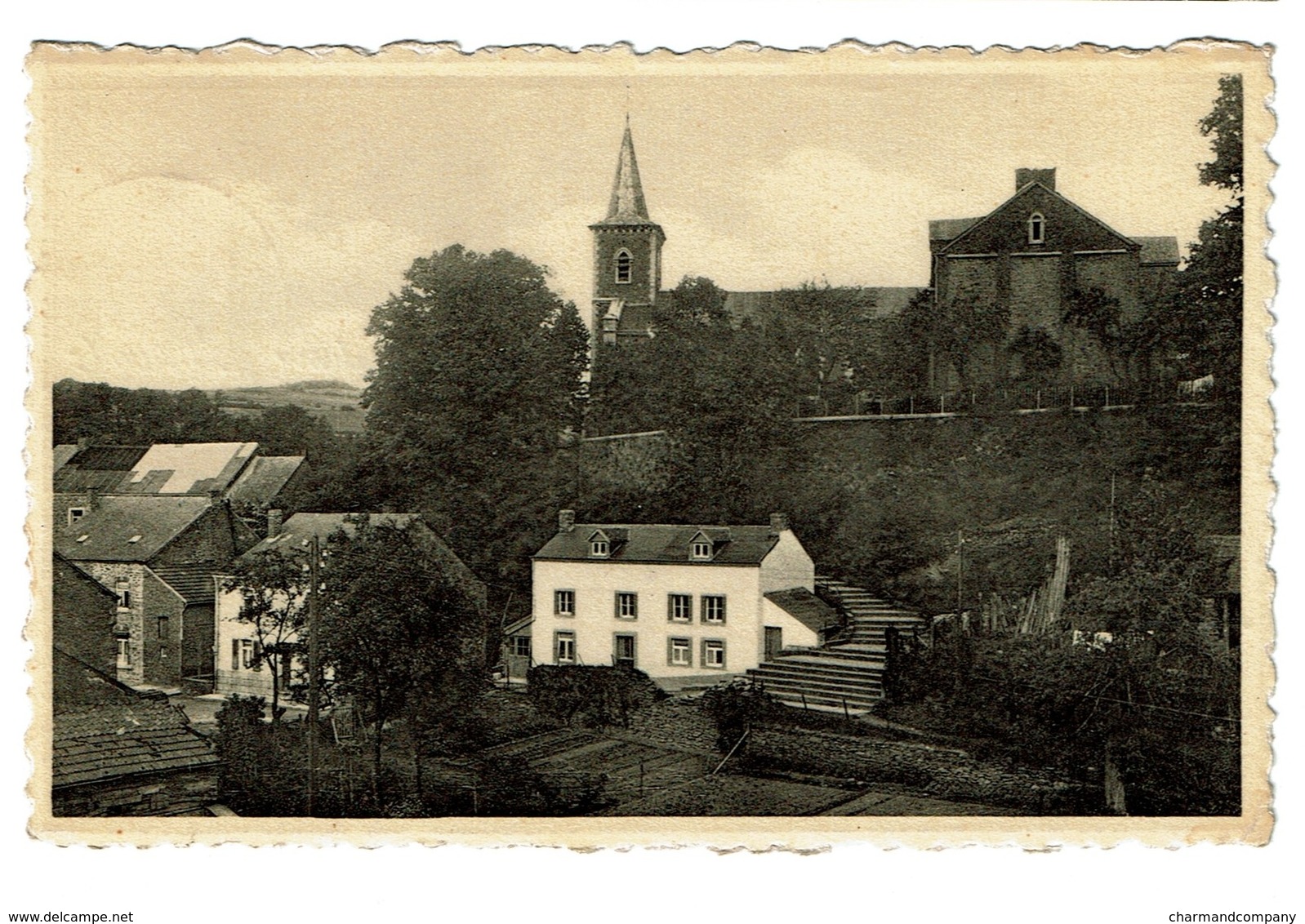 Grupont - Vue Vers L'Eglise - Circulée - Edit. Mosa N° 3493 - 2 Scans - Tellin