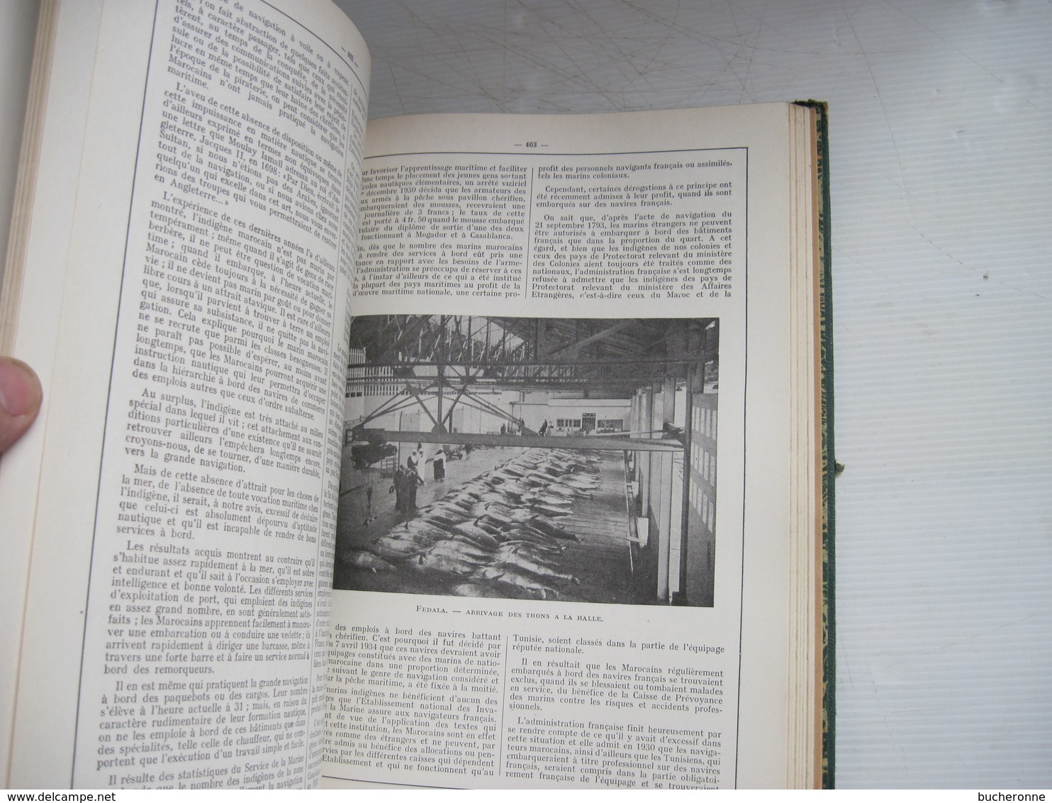 MAROC Encyclopedie Coloniale et Maritime 1948 LANG BLANCHONG nombreuses cartes & photos 580 pages TBE voir couverture