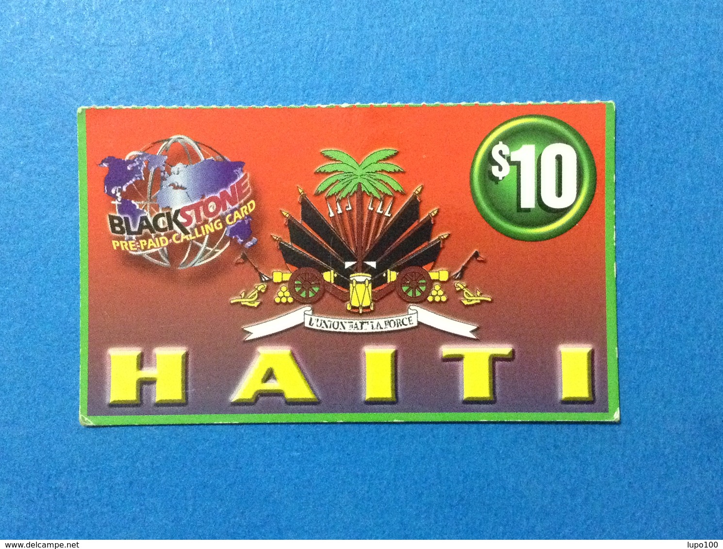 HAITI SCHEDA TELEFONICA PREPAGATA USATA USED PREPAID PHONE CARD $ 10 - Haiti