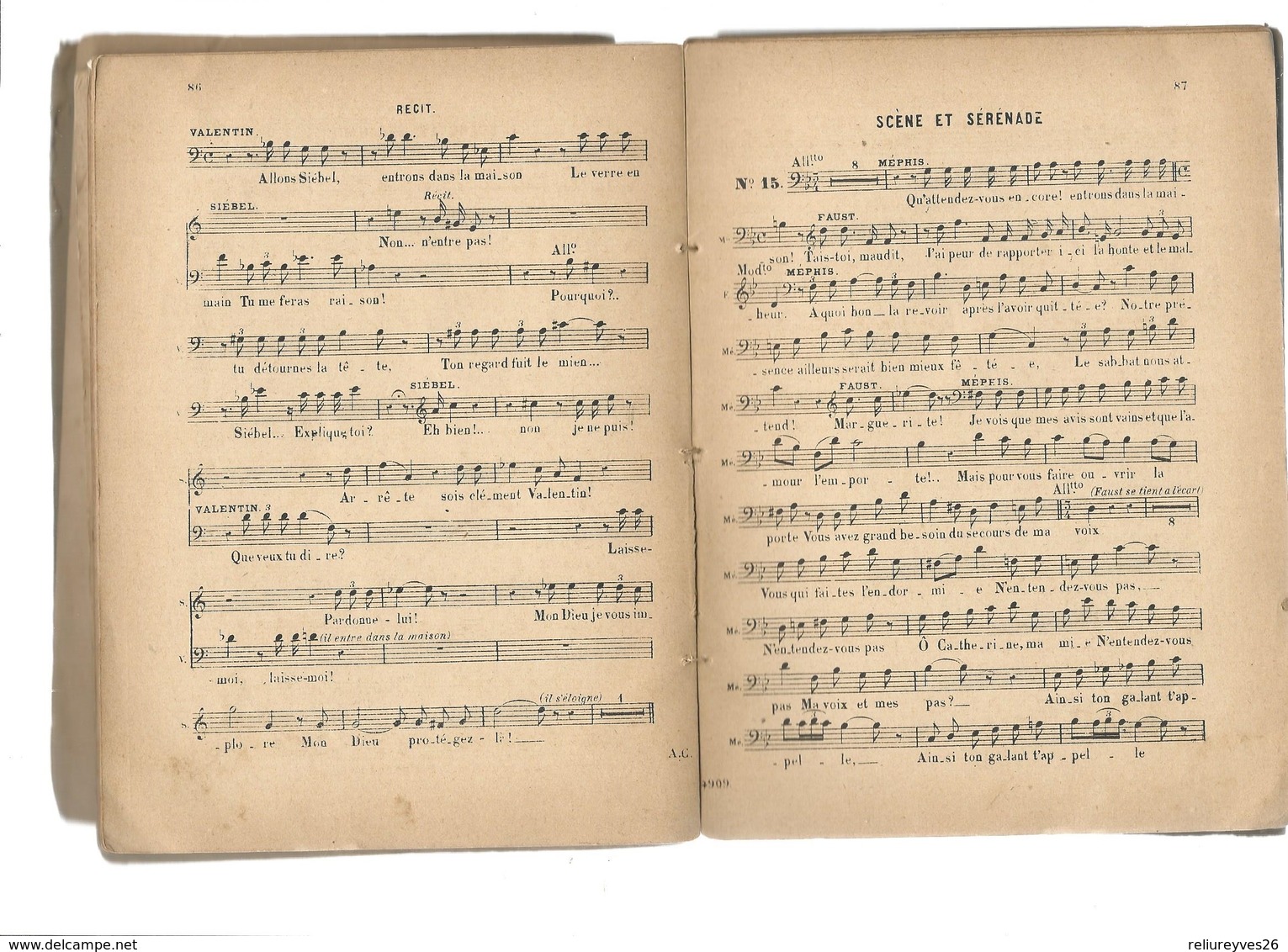 Faust Opéra En 5 Actes De J. Barbier Et M. Carré, Musique De Ch. Gounod Ed. Choudens Fils ( 1890) - Opéra