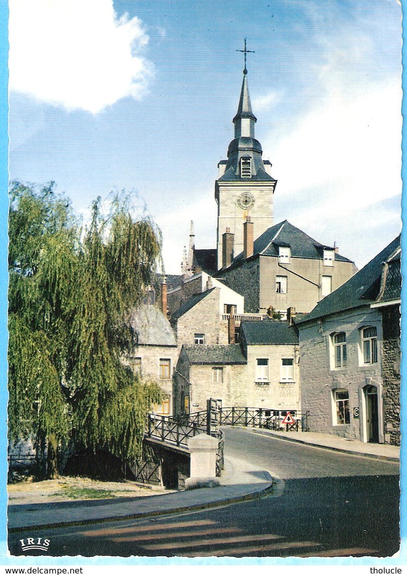 Belgique-Couvin-Le Grand Pont Sur L'Eau Noire-Eglise St. Germain En Arrière Plan-écrite En +/-1966 - Couvin