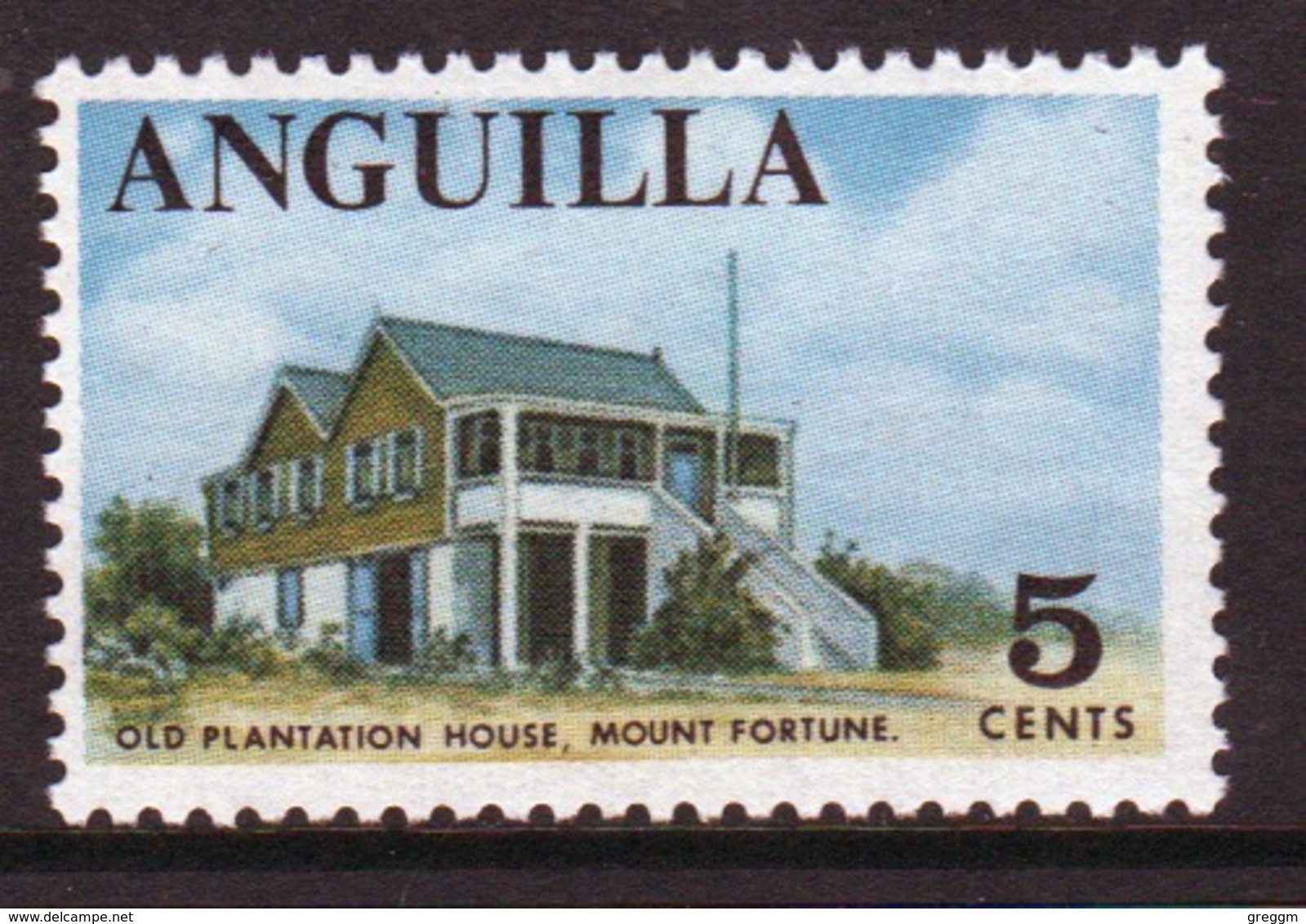 Anguilla Single 5 Cent Stamp From The 1967 Definitive Set. - Anguilla (1968-...)