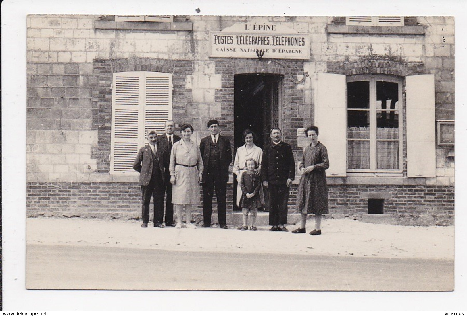 CARTE PHOTO 51 L'EPINE Postes Télégraphes Téléphones (actuellement 35 Avenue Du Luxembourg) - L'Epine