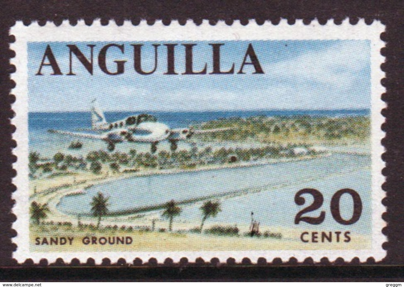 Anguilla Single 20 Cent Stamp From The 1967 Definitive Set. - Anguilla (1968-...)