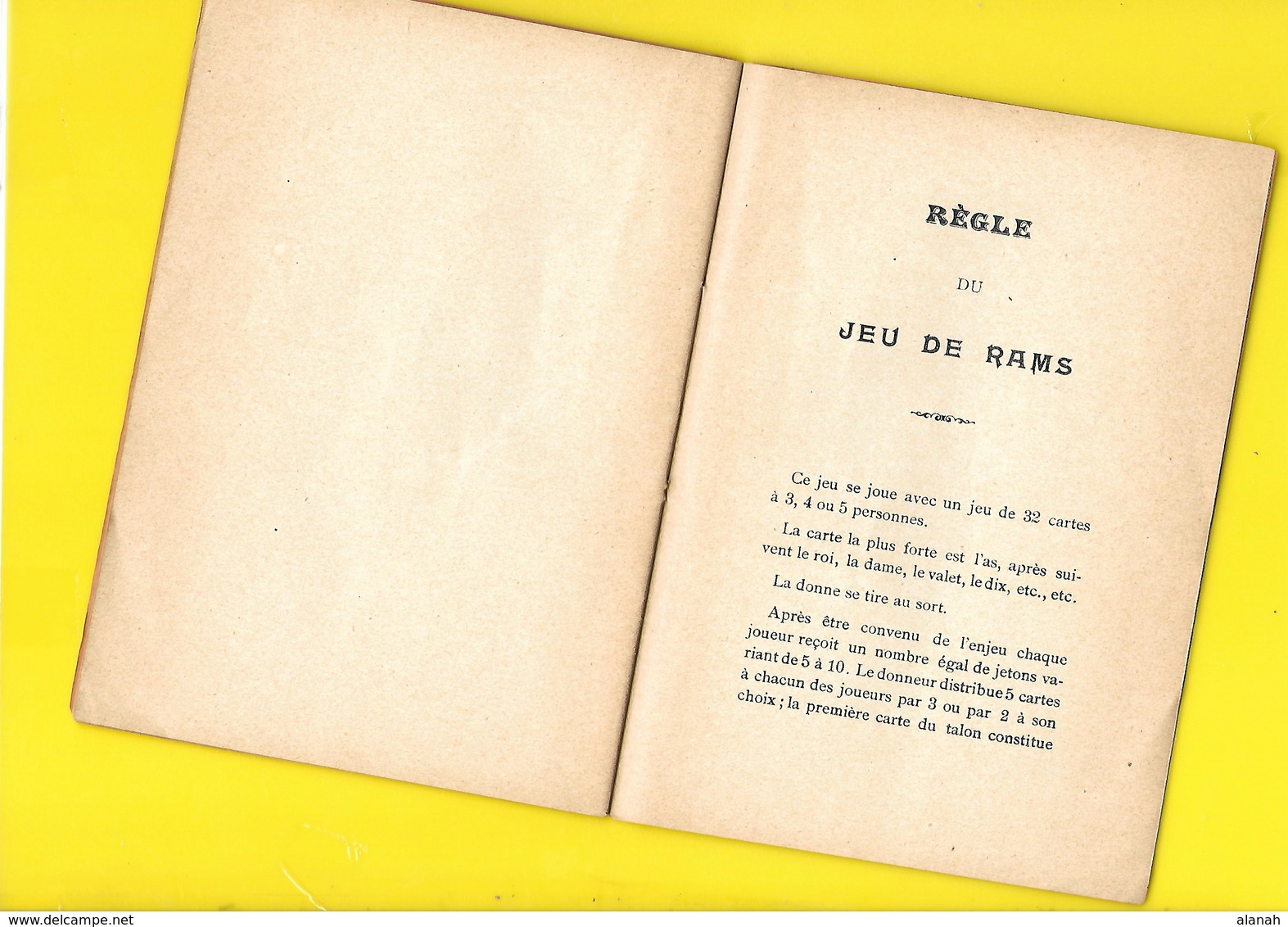 Régles Des Jeux "Le Bésigue", L'Impériale", "Le Rams" Et "Le Polignac" Eugène Martin - Jeux De Société