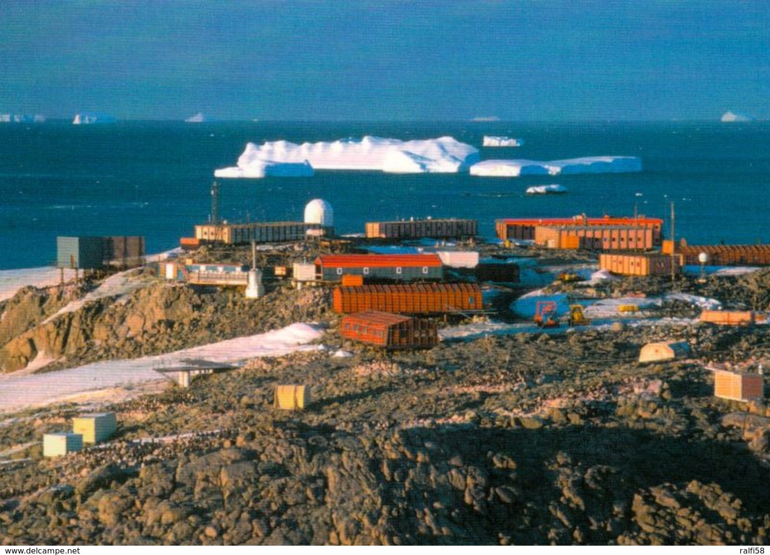 6 AK Antarctica Antarktis * Forschungsstationen Dumont D'Urville Frankreich Und Mario Zuchelli Italien Und Landschaften - Sonstige & Ohne Zuordnung