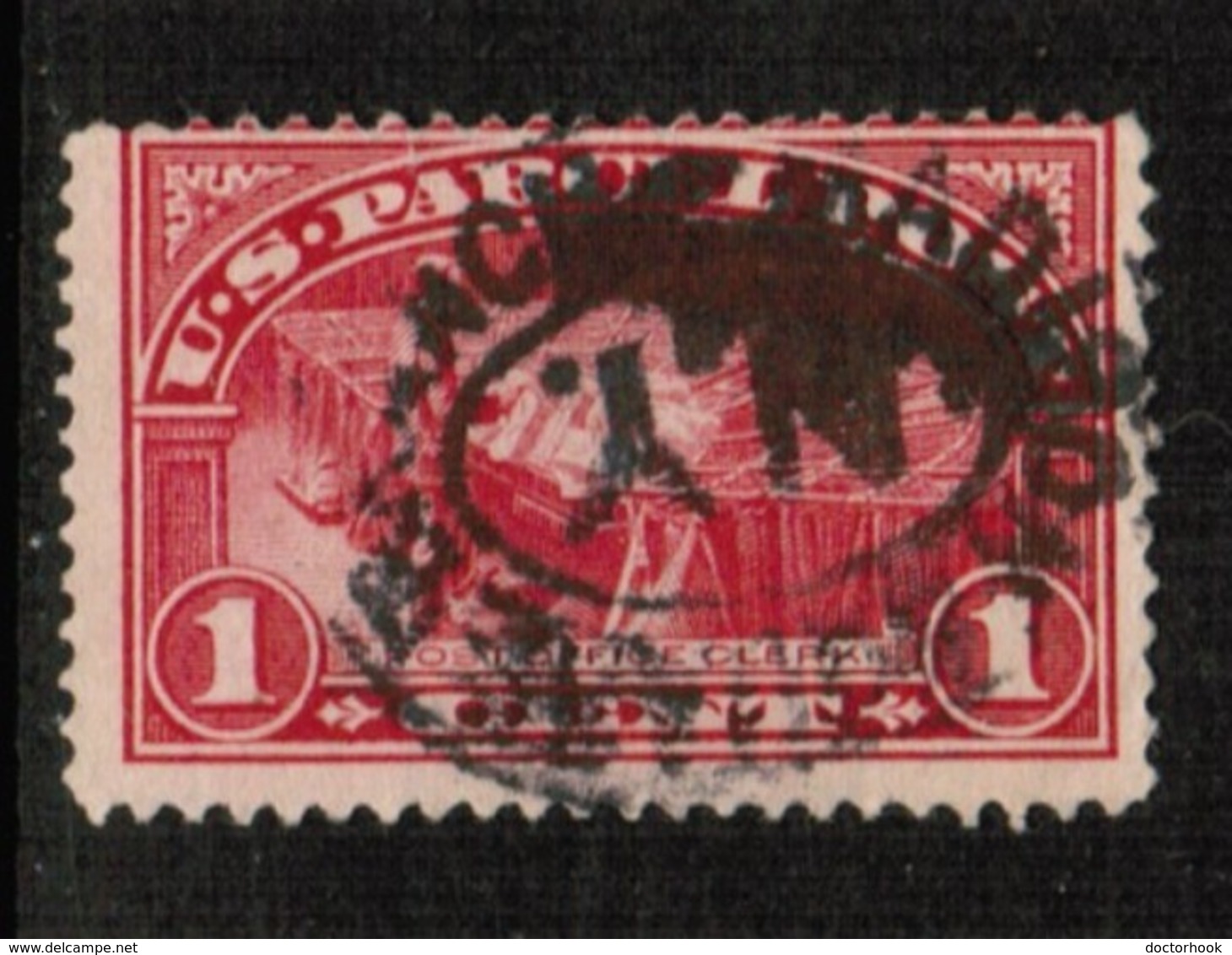 U.S.A.  Scott # Q 1 F-VF USED (Stamp Scan # 512) - Paketmarken