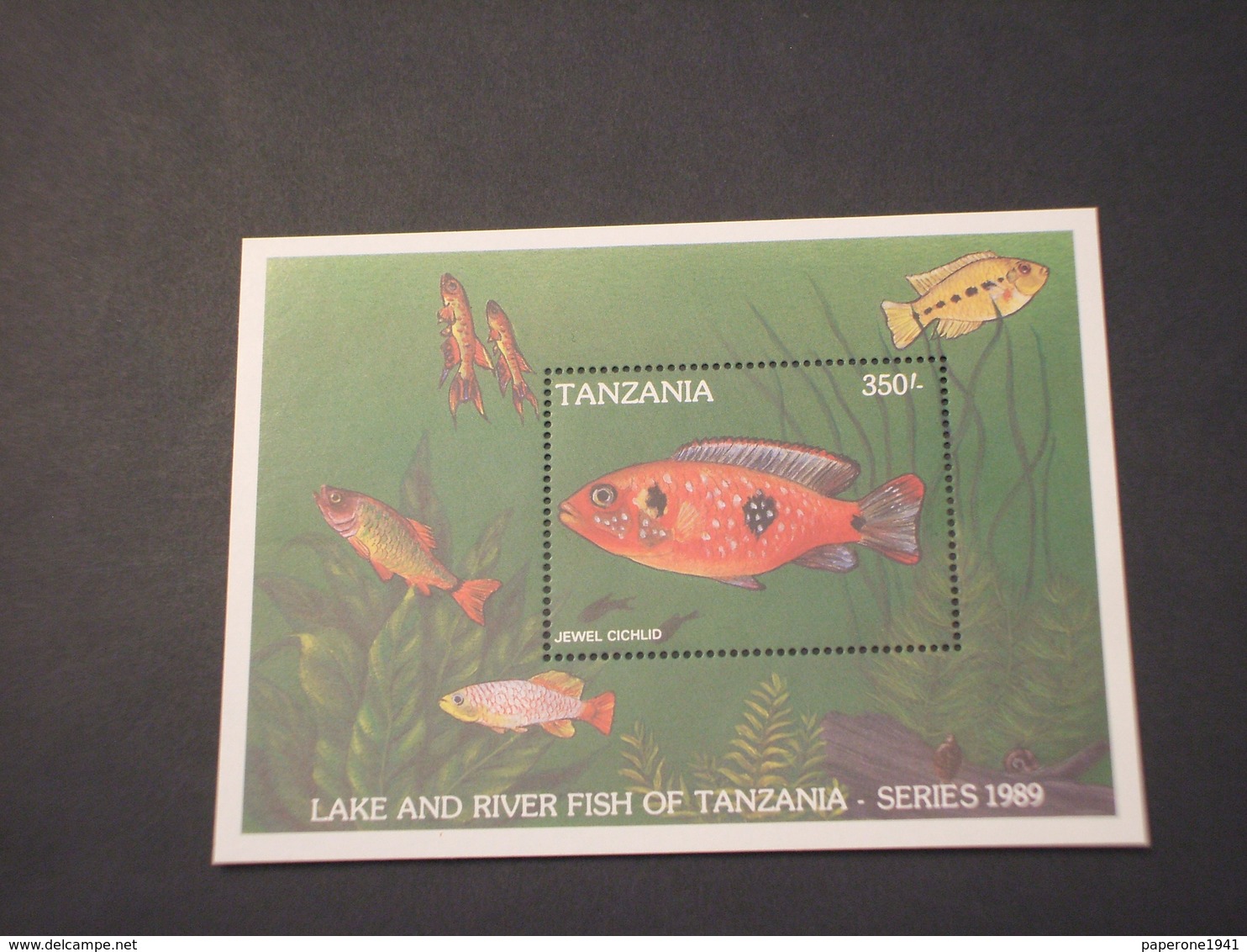 TANZANIA - BF 1989 PESCE - NUOVO(++) - Tanzania (1964-...)