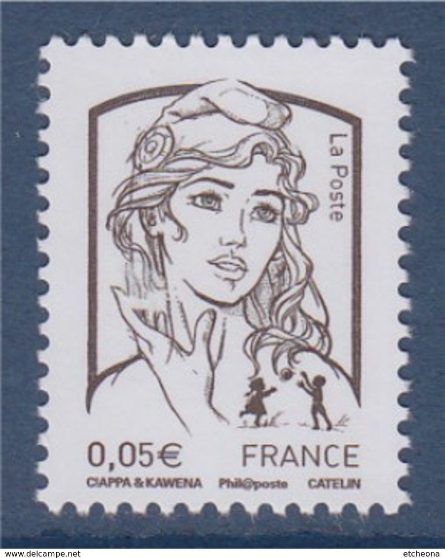 = Marianne Et La Jeunesse Gommée Faciale 0.05&euro;,  N° 4764 Neuf Avec Bord Haut De Feuille - 2013-2018 Marianne Of Ciappa-Kawena