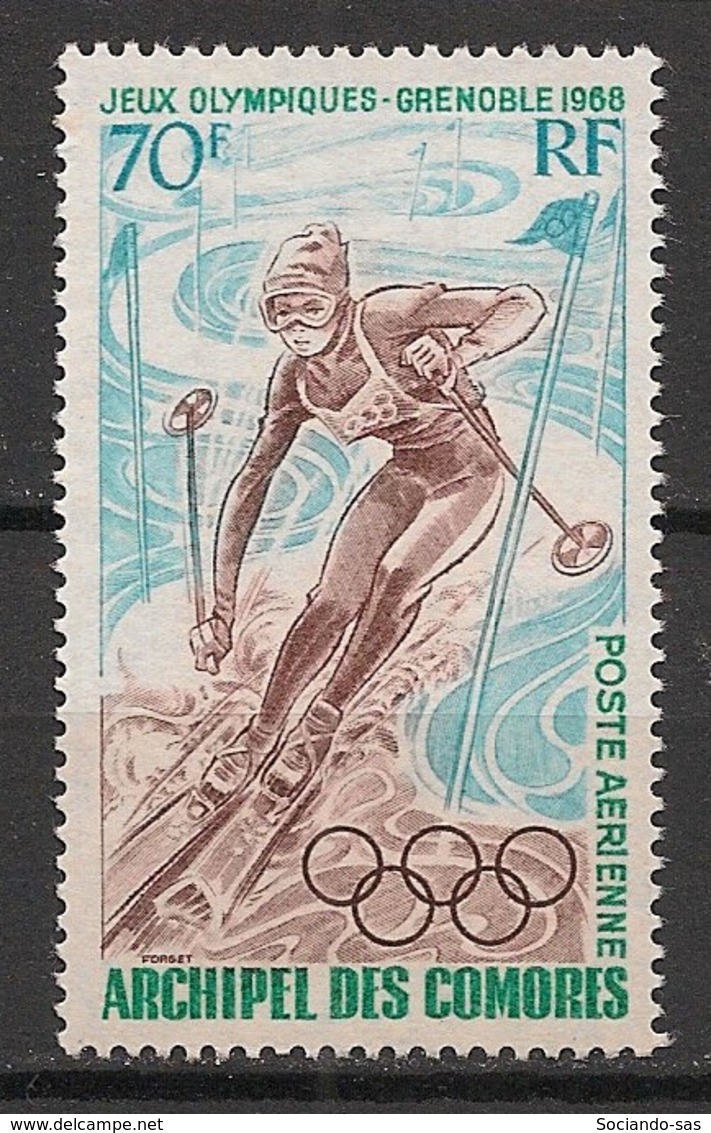 Comores - 1968 - Poste Aérienne PA N°Yv. 22 - Grenoble / Olympics - Neuf Luxe ** / MNH / Postfrisch - Poste Aérienne