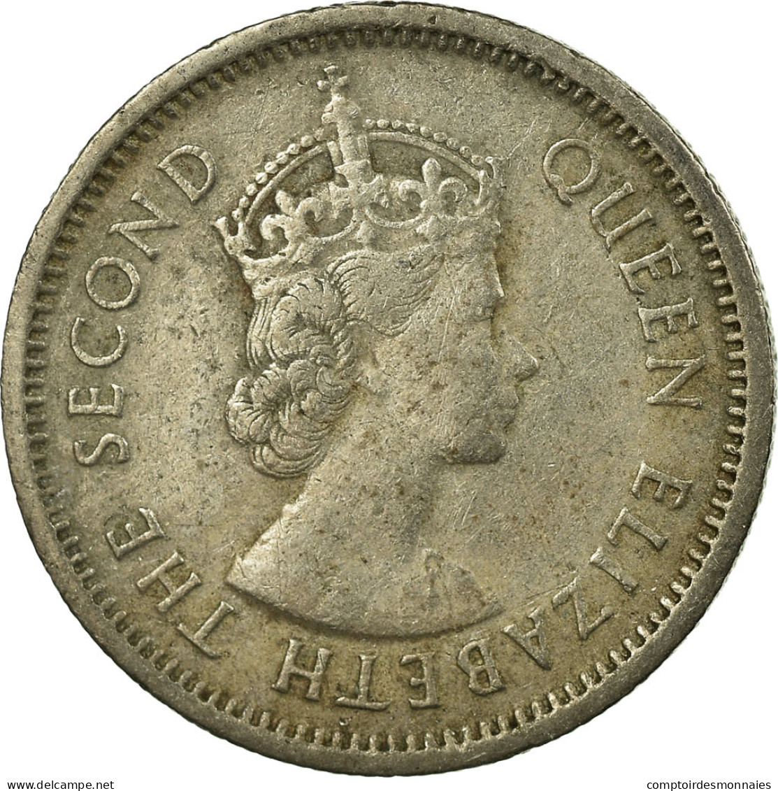 Monnaie, Etats Des Caraibes Orientales, Elizabeth II, 10 Cents, 1965, TB+ - Territoires Britanniques Des Caraïbes