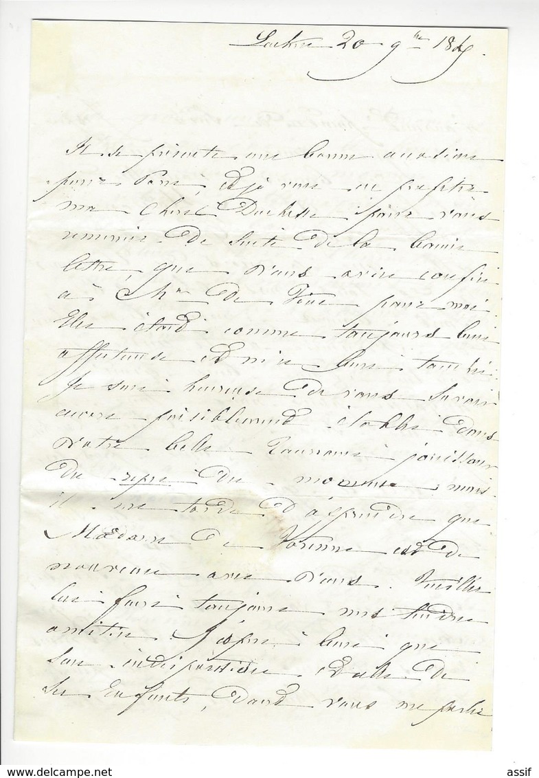 Louise D'Orléans (1812 - 1850)  LAS REINE DES BELGES FILLE DE LOUIS PHILIPPE AUTOGRAPHE AUTOGRAPH A MASSA - Otros & Sin Clasificación