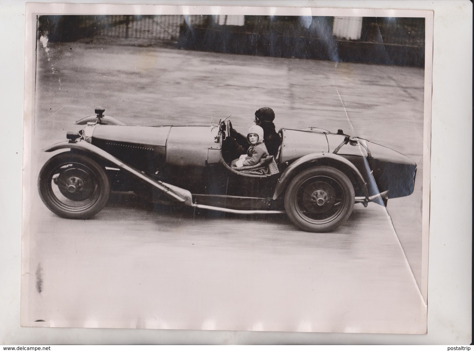 BROOKLANDS ETAT/// SEE SCAN ///  D SHIPWRIGHT  25*20 CM Fonds Victor FORBIN 1864-1947 - Coches