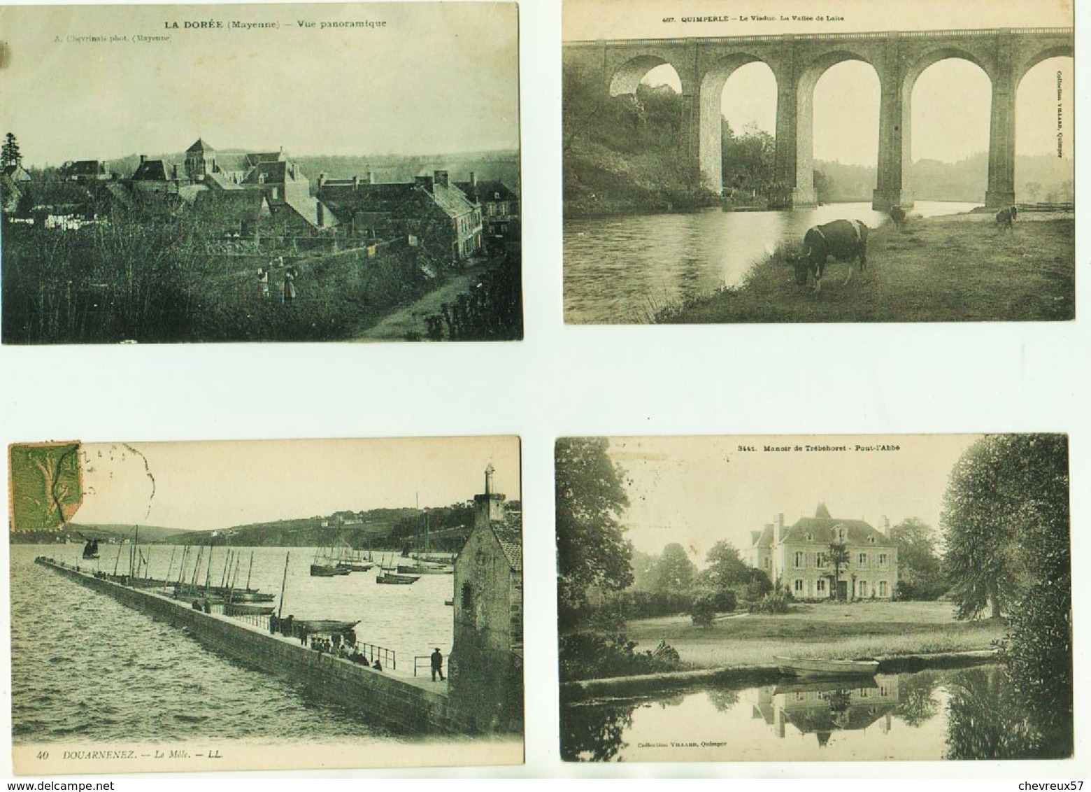 VILLES ET VILLAGES DE FRANCE- LOT 27 - Joli Lot De 35 Cartes Anciennes Divers Prix Départ 1 € - 5 - 99 Postcards