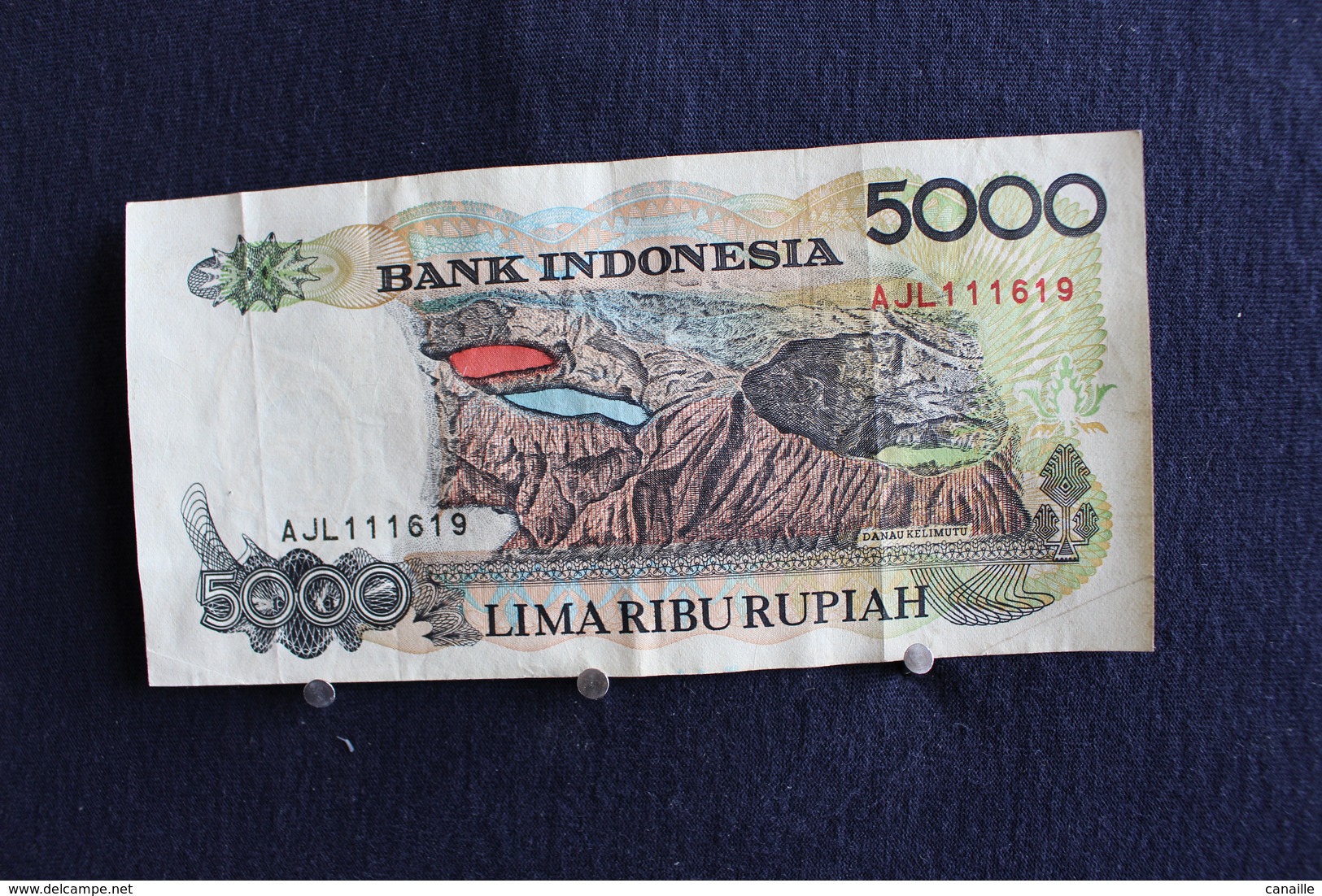 46 /   Bank Indonesia 5000 / Lima Ribu Rupiah  - 1992  /  N°AJL 111619 - Indonésie