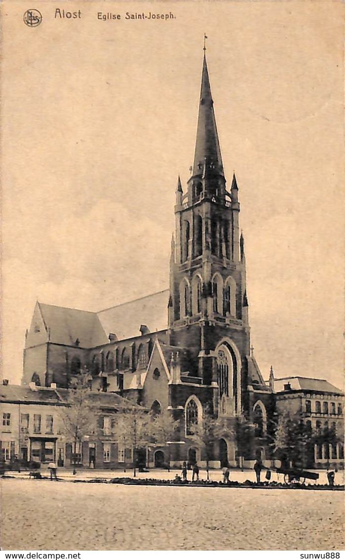 Alost - Eglise Saint-Joseph (animée, Uitg. Du Caju-De Vylder 1919) - Aalst