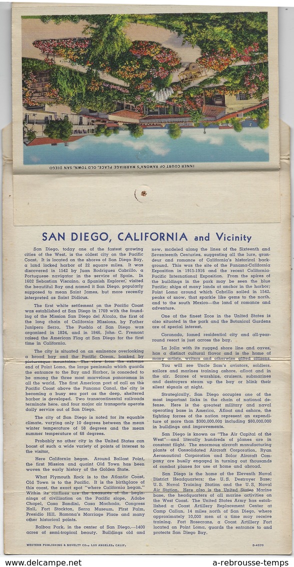 A Voir-1936 By Curt Teich-recueil 18 Vues De SAN DIEGO And Vicinity-bel état - San Diego
