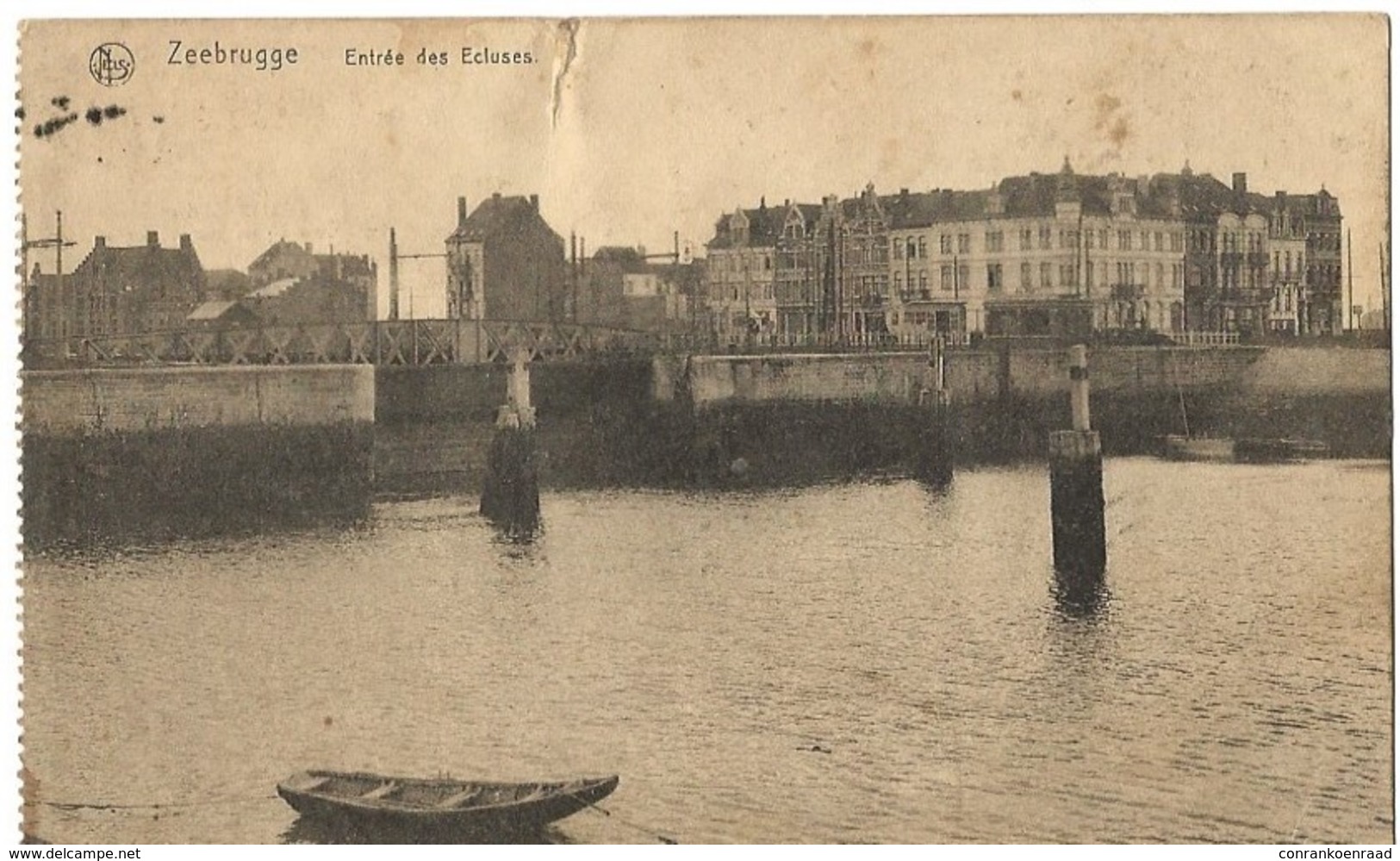 Zeebrugge Entrée Des Ecluses Feldpost Kaart Verzonden 22/5/1918 - Zeebrugge