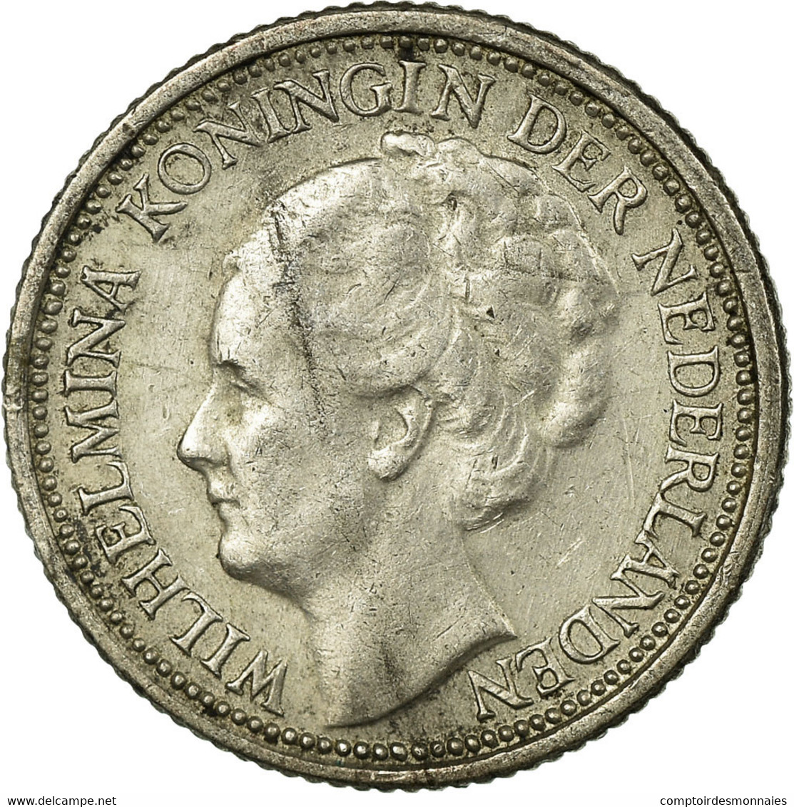 Monnaie, Pays-Bas, Wilhelmina I, 10 Cents, 1941, TB+, Argent, KM:163 - 10 Cent