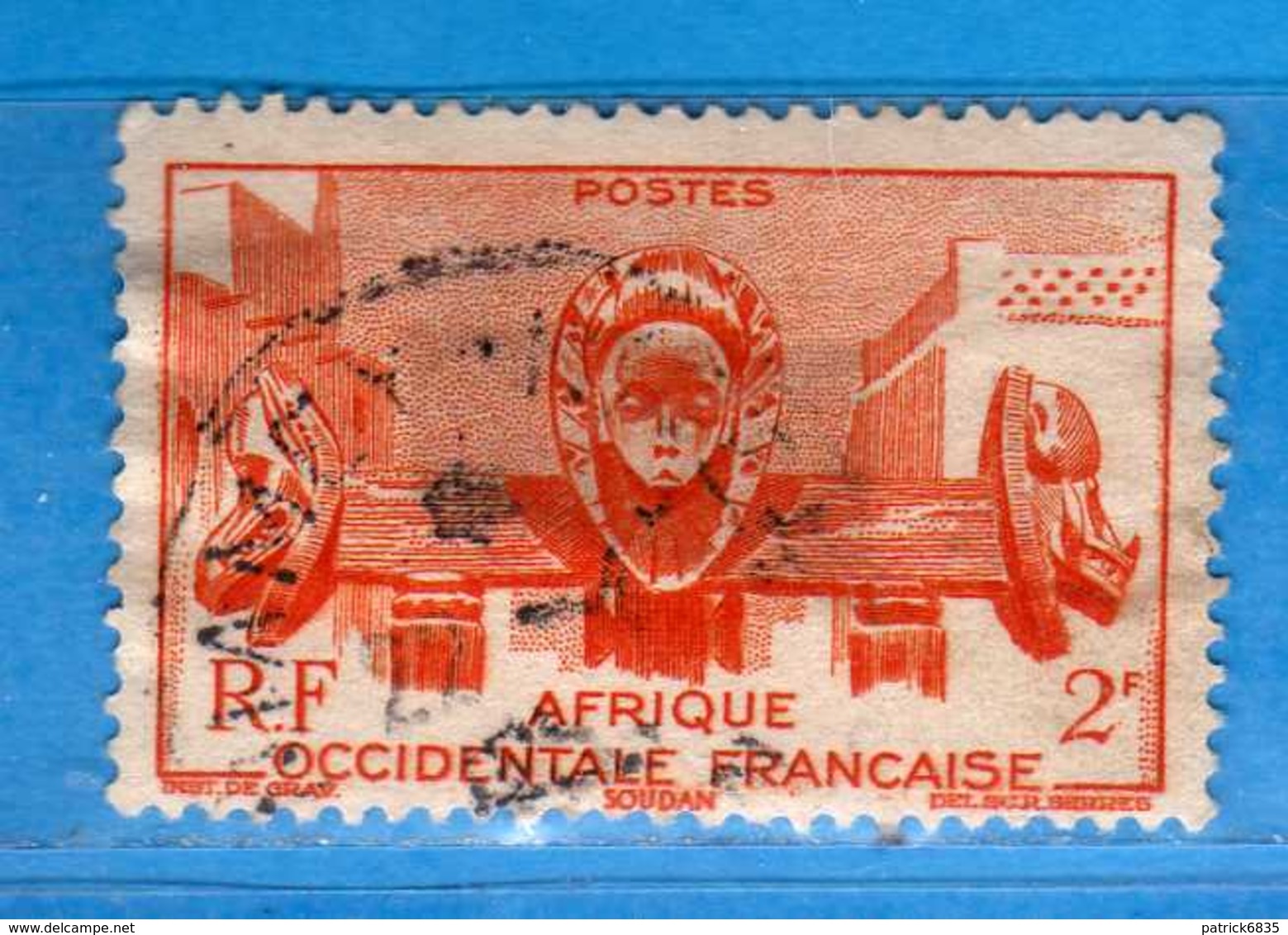 (00)  Afrique Occidentale Française, AOF 1947 - Yvert.33 . Oblitéré .  Vedi Descrizione - Usati