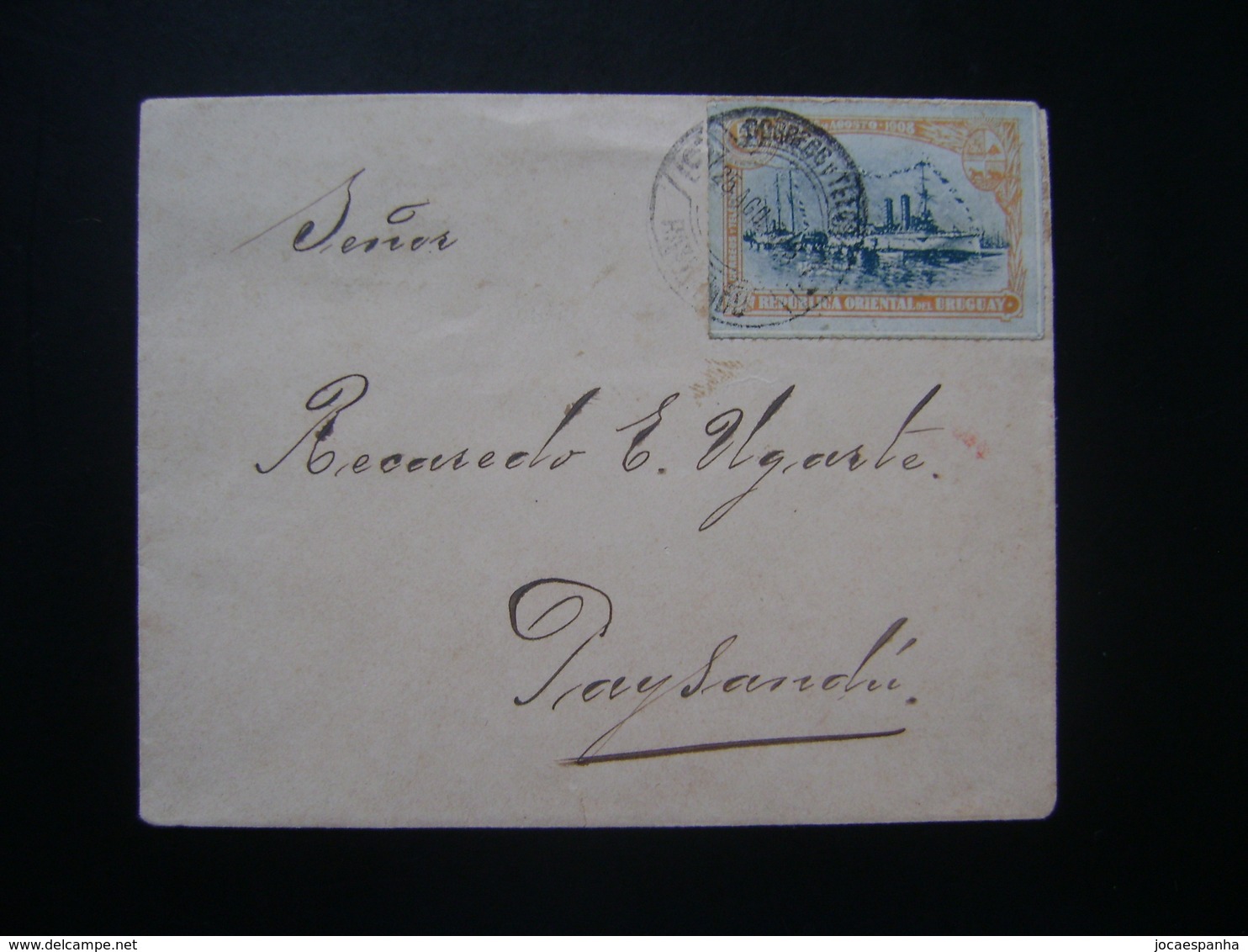 URUGUAY (SHIP) - LETTER CIRCULATED FOR PAYSANDU ON THE DATE OF THE SEAL, 25 / VIII / 19 ?? NO STATE - Barche