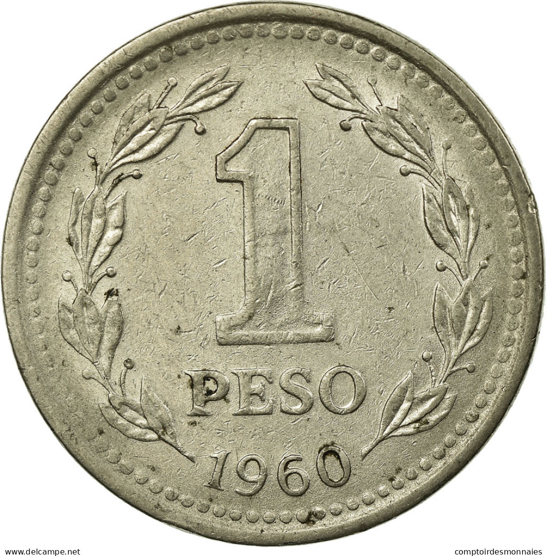 Monnaie, Argentine, Peso, 1960, TB+, Nickel Clad Steel, KM:57 - Argentina