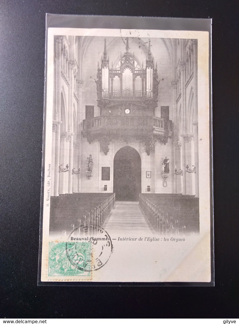 CPA.(80) BEAUVAL.  Intérieur De L'église. Les Orgues.  (G.172) - Beauval