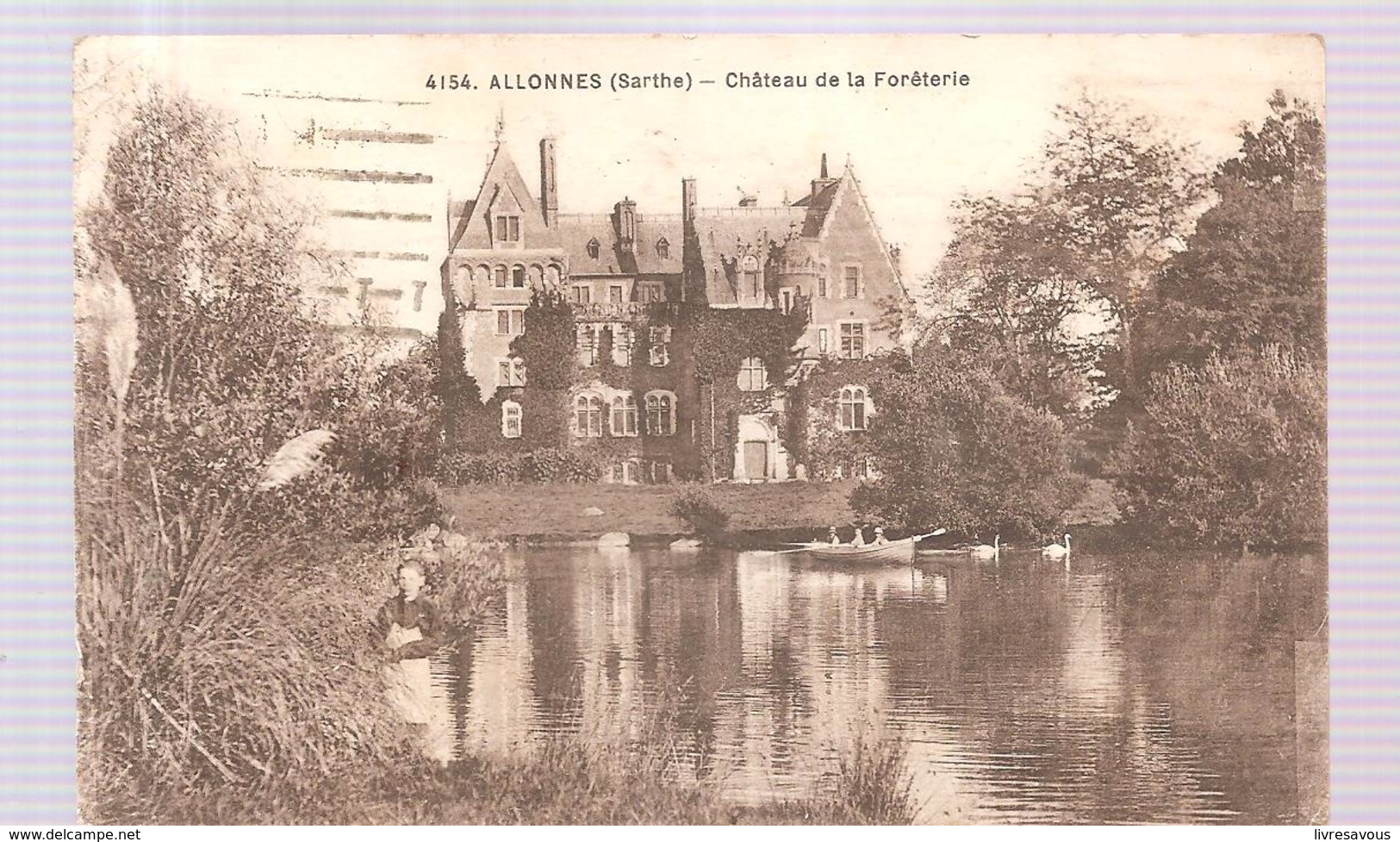 CPA Allonnes (72) Le Château De La Forêterie écrite En 1932 - Allonnes