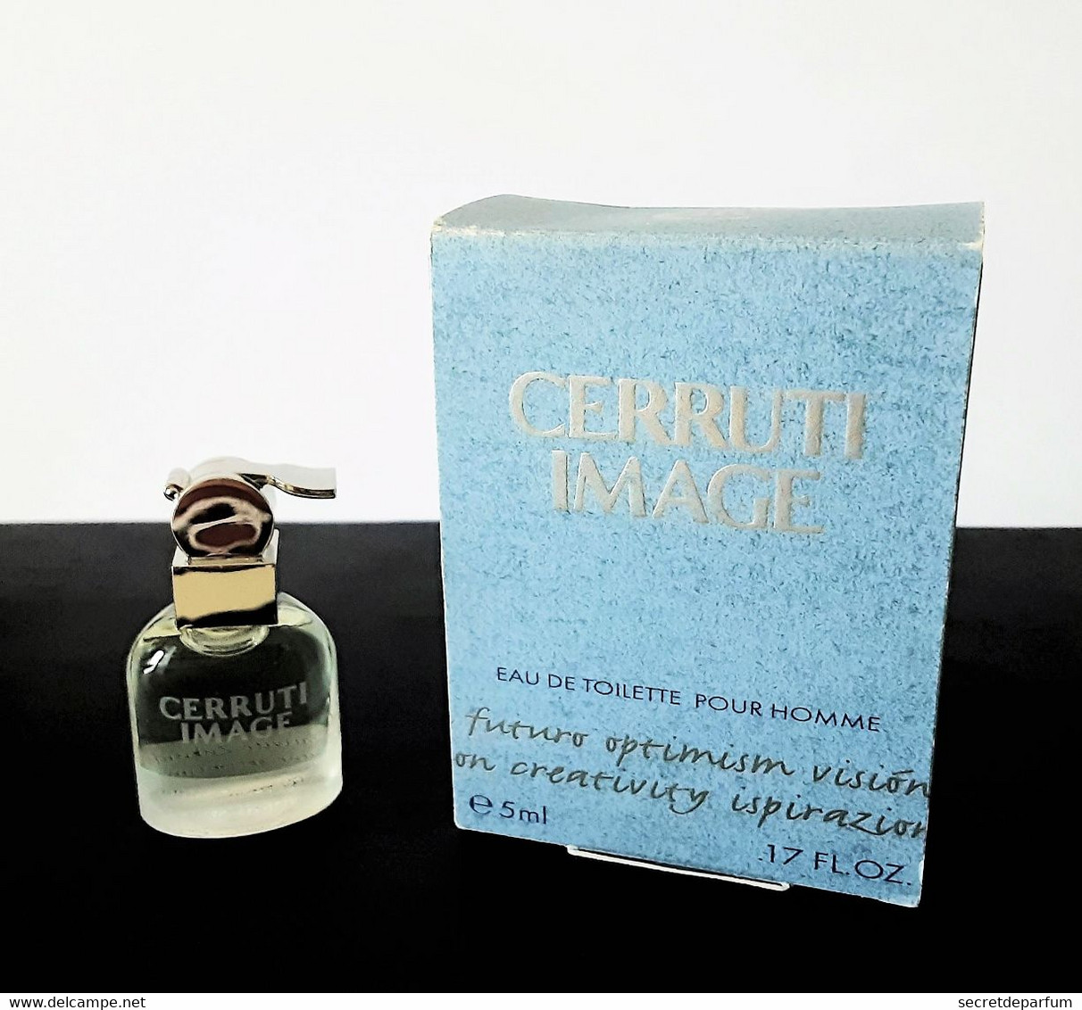 Miniatures De Parfum   CERRUTI IMAGE  De NINO CERRUTI    EDT Pour HOMME   5  ML  +  BOITE UN PEU CABOSSÉE - Miniatures Hommes (avec Boite)