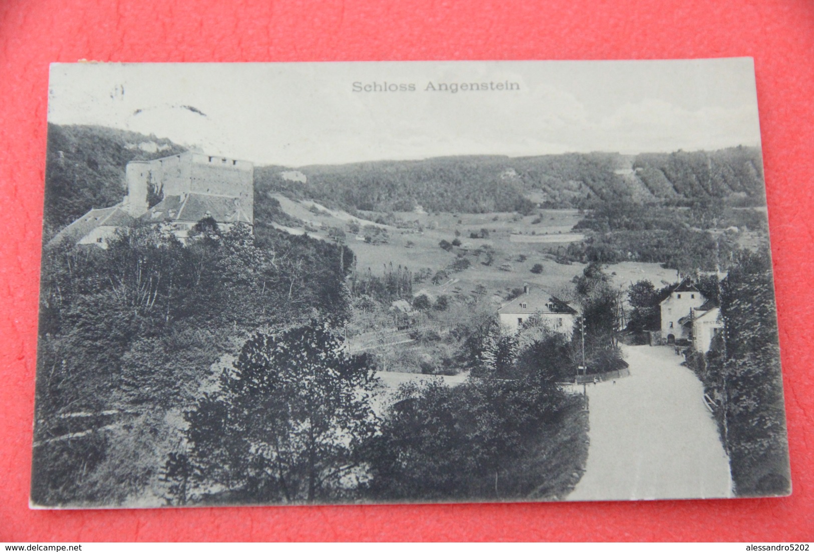 Bale Schloss Angenstein 1915 + Timbre Aesch - Aesch