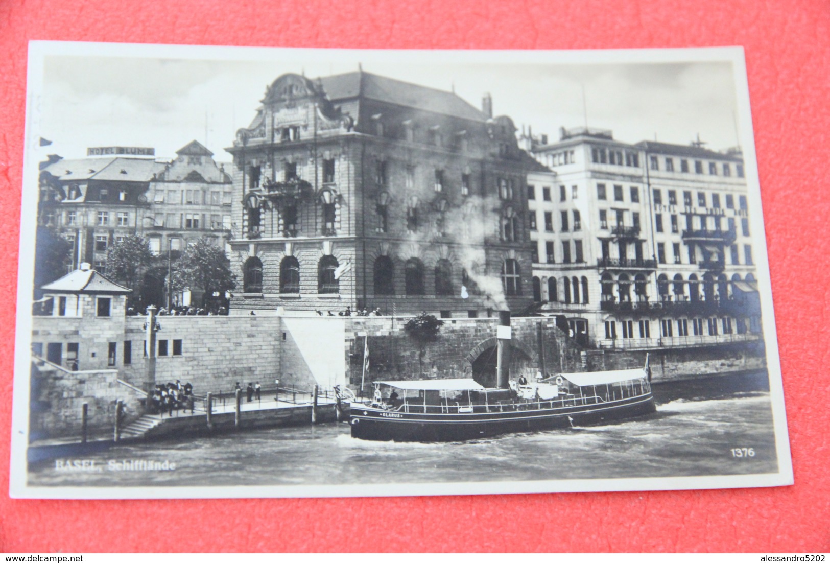 Bale Basel Schiff Bateau Glarus 1928 Rppc++++++++ - Basilea