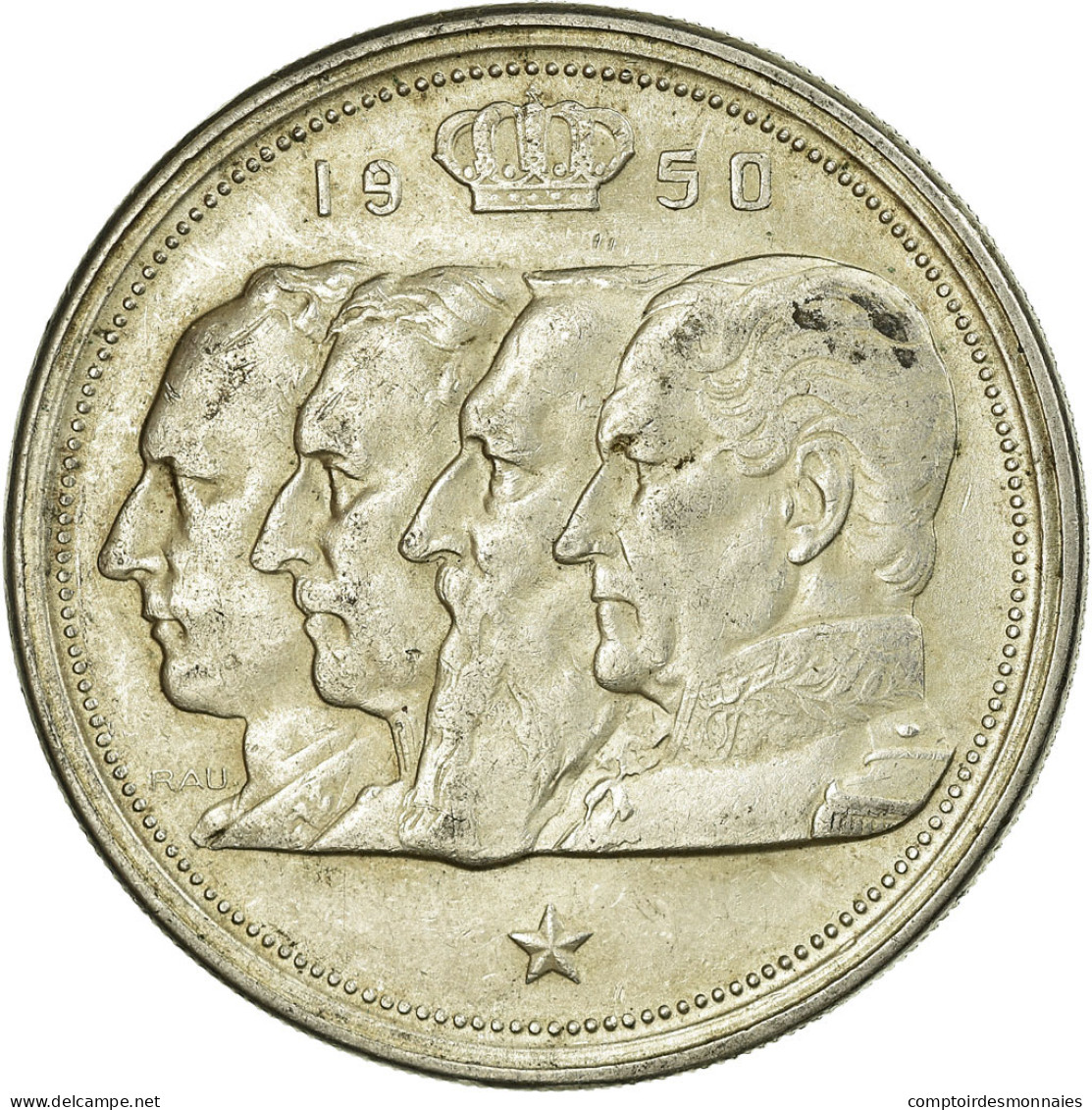 Monnaie, Belgique, 100 Francs, 100 Frank, 1950, TB+, Argent, KM:138.1 - 100 Francs