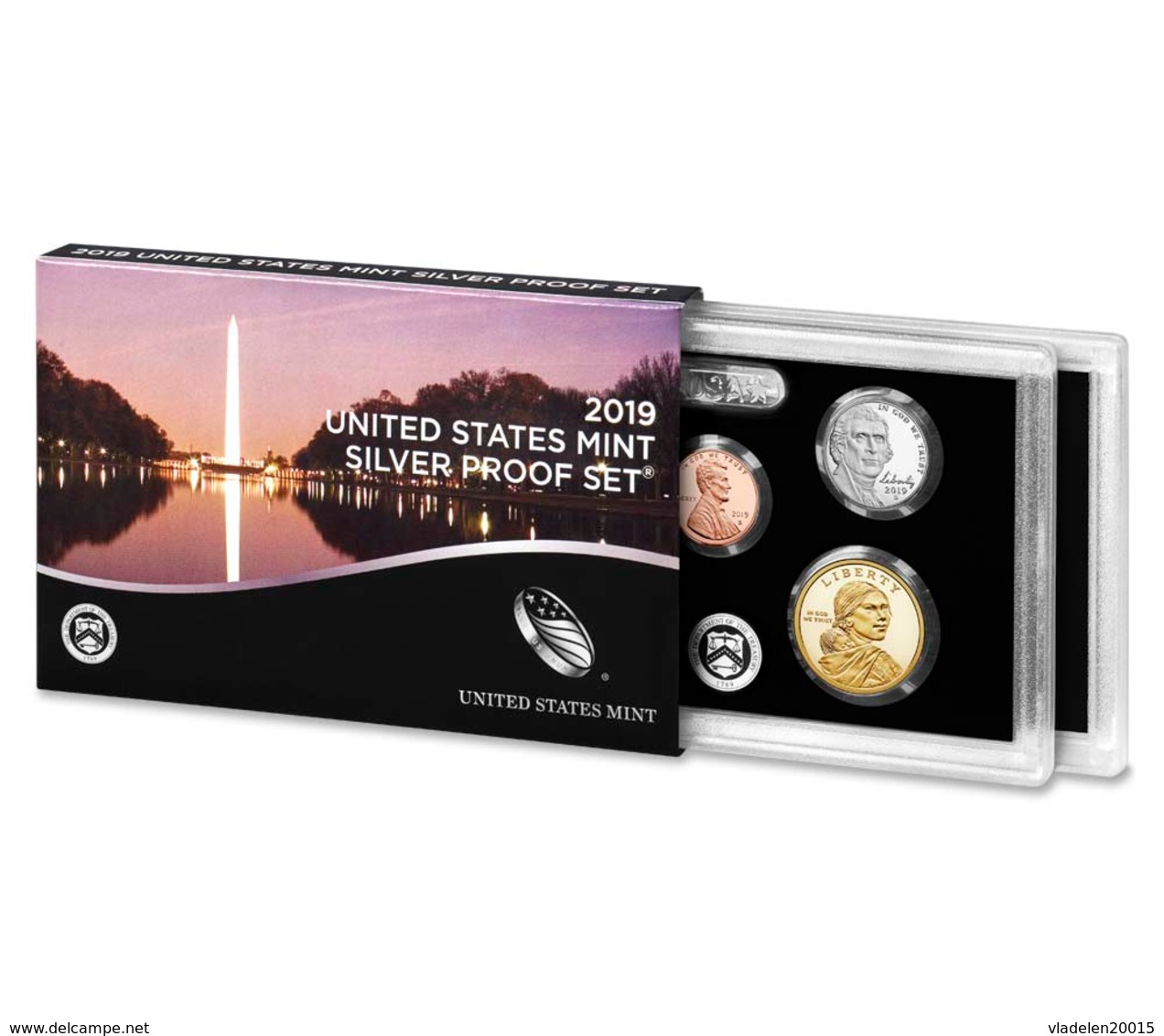 US Coins.Silver Proof Set 2019 - Sammlungen