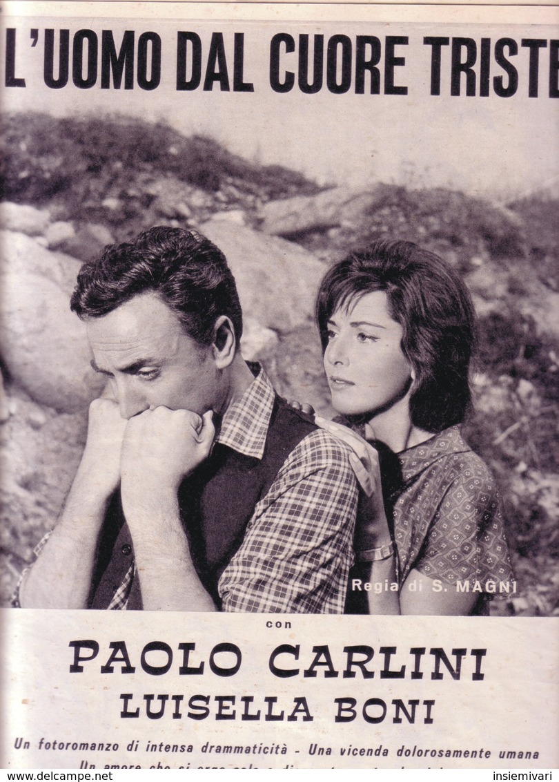 (pagine-pages)PAOLO CARLINI E LUISELLA BONI  Grandhotel1962/852. - Altri & Non Classificati