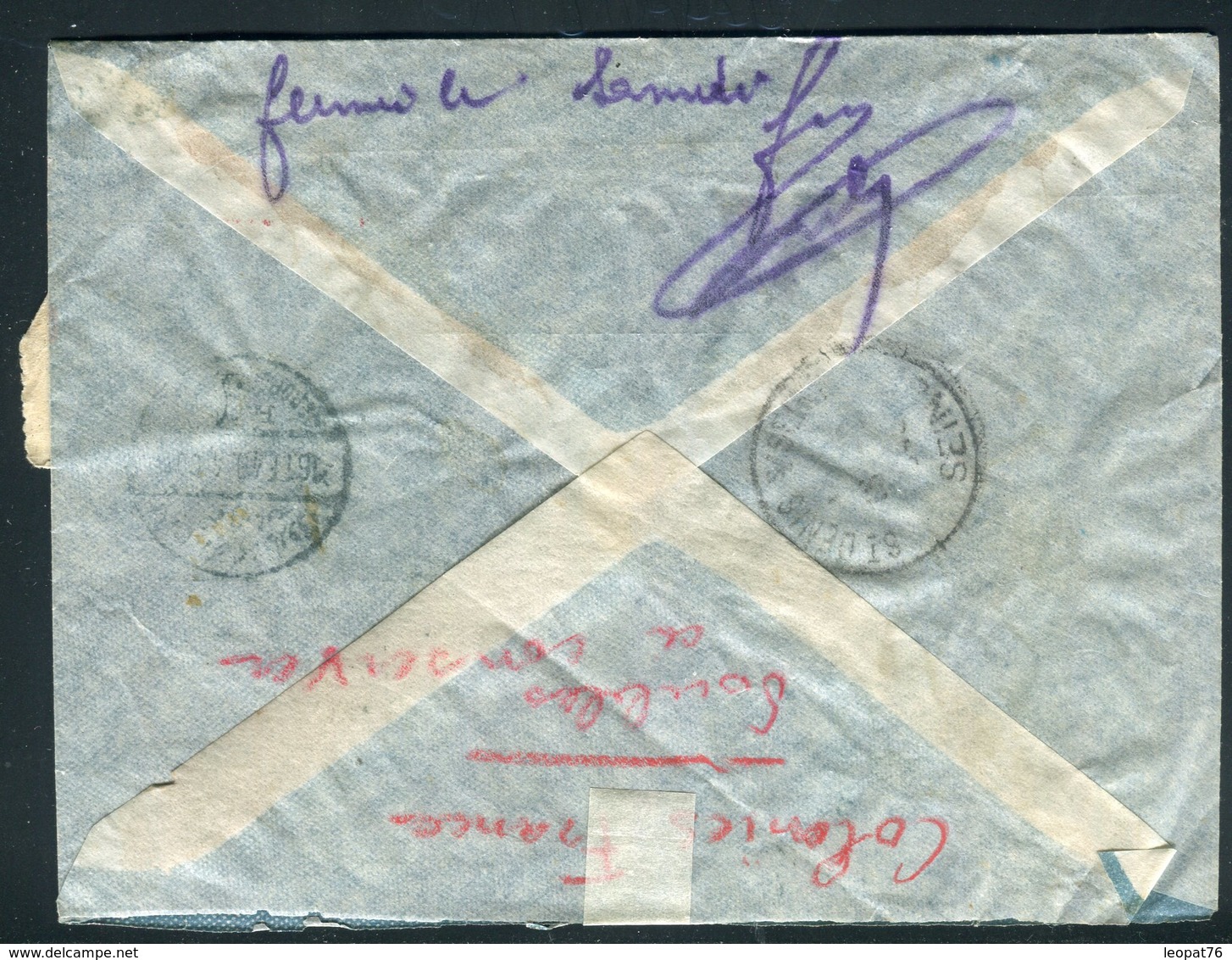 Egypte - Enveloppe Commerciale En Recommandé Du Caire Pour La France En 1949 , Affranchissement Varié -  Réf M70 - Covers & Documents