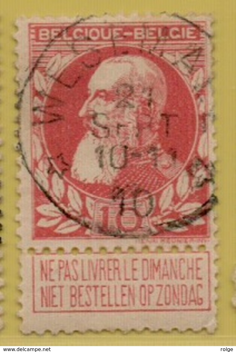 MW-3452    *  WESEMAEL   *    OCB 74   Sterstempel    COBA  15 - 1905 Grove Baard