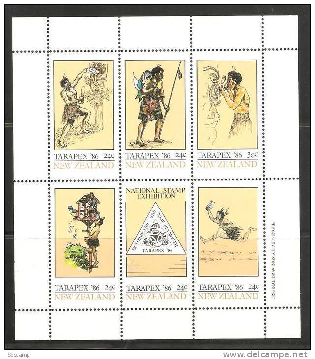 New Zealand 1986 Tarapex Maori Scenes Miniature Sheet MNH - Ungebraucht