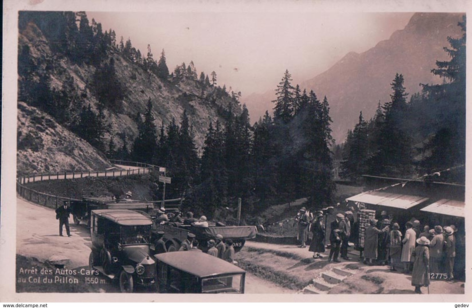 Col Du Pillon, Arrêt Des Autos-Cars (12775) - Autres & Non Classés