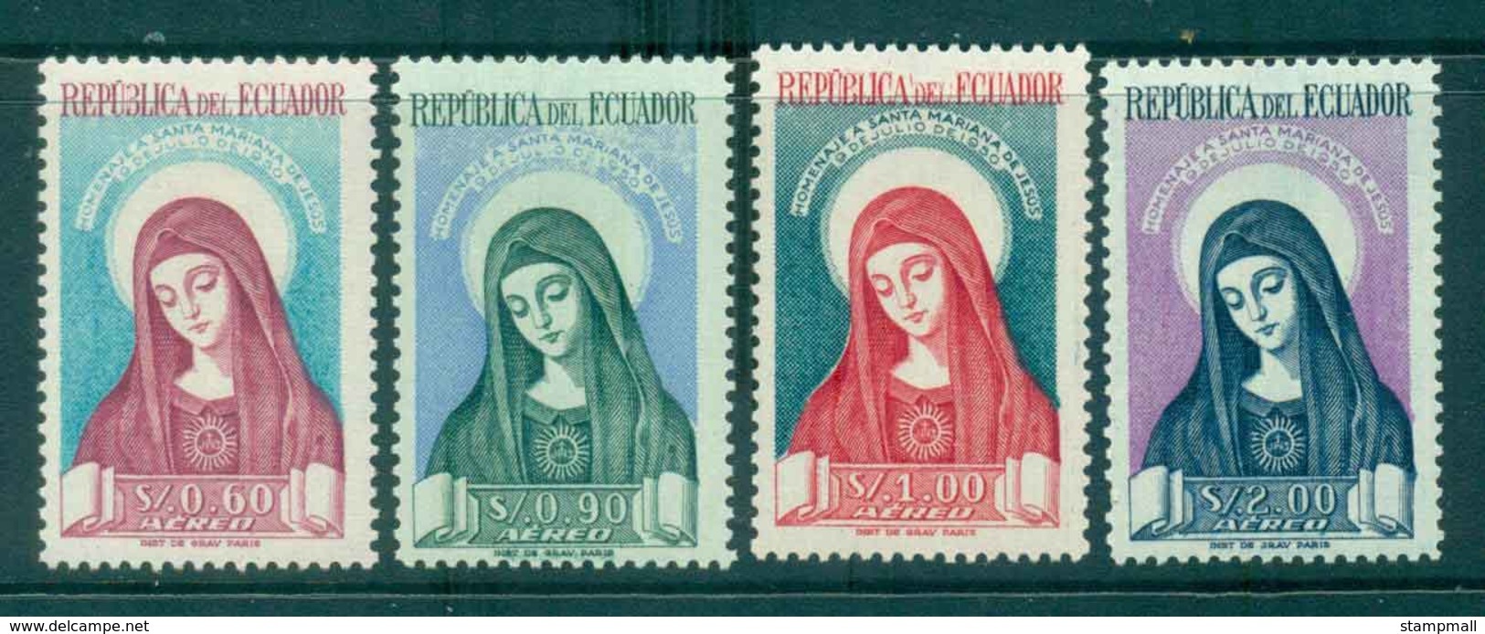 Ecuador 1952 Mariana De Jesus Paredes Y Flores Airs MLH Lot46699 - Ecuador