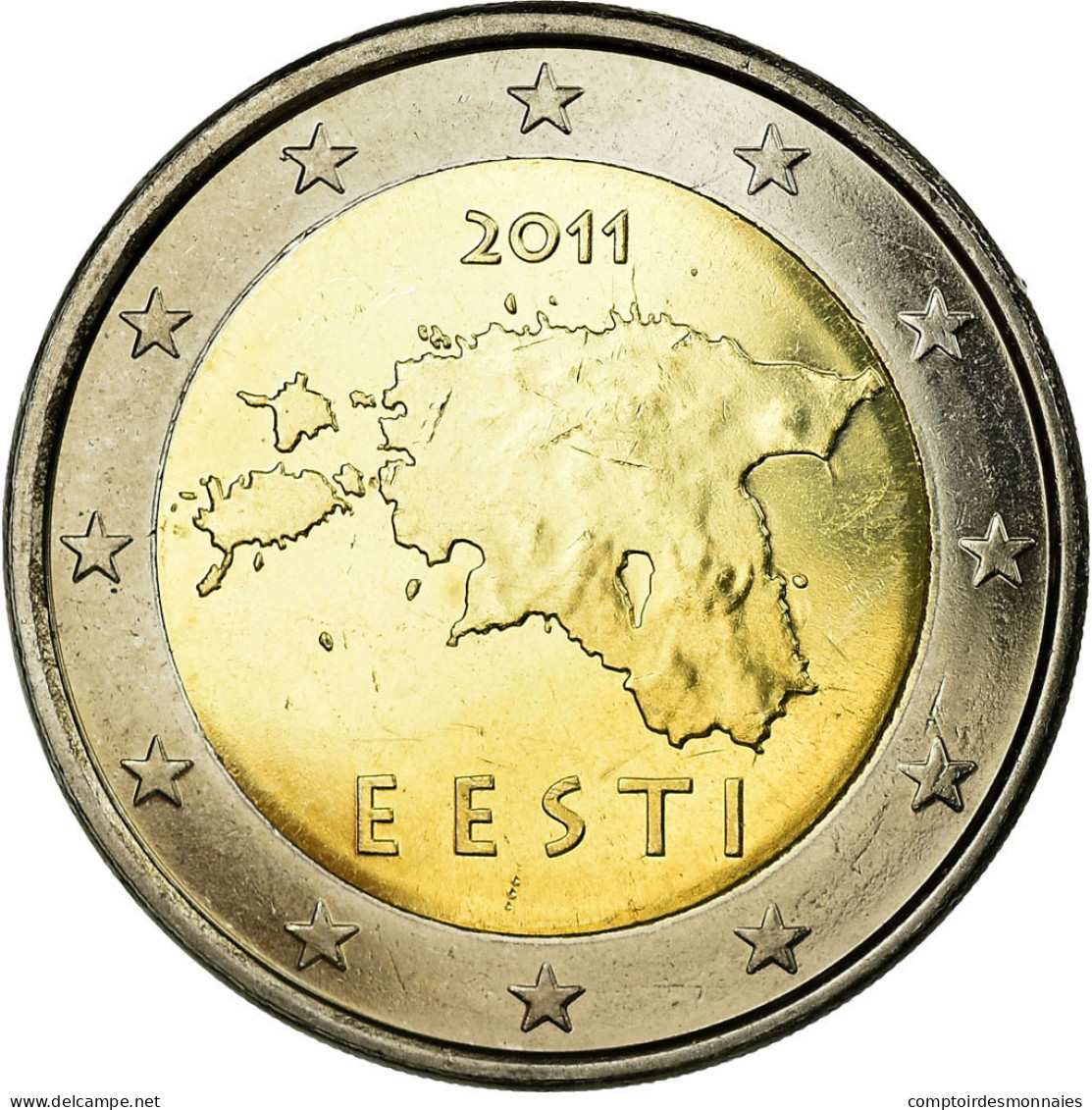 Estonia, 2 Euro, 2011, SPL, Bi-Metallic, KM:68 - Estland