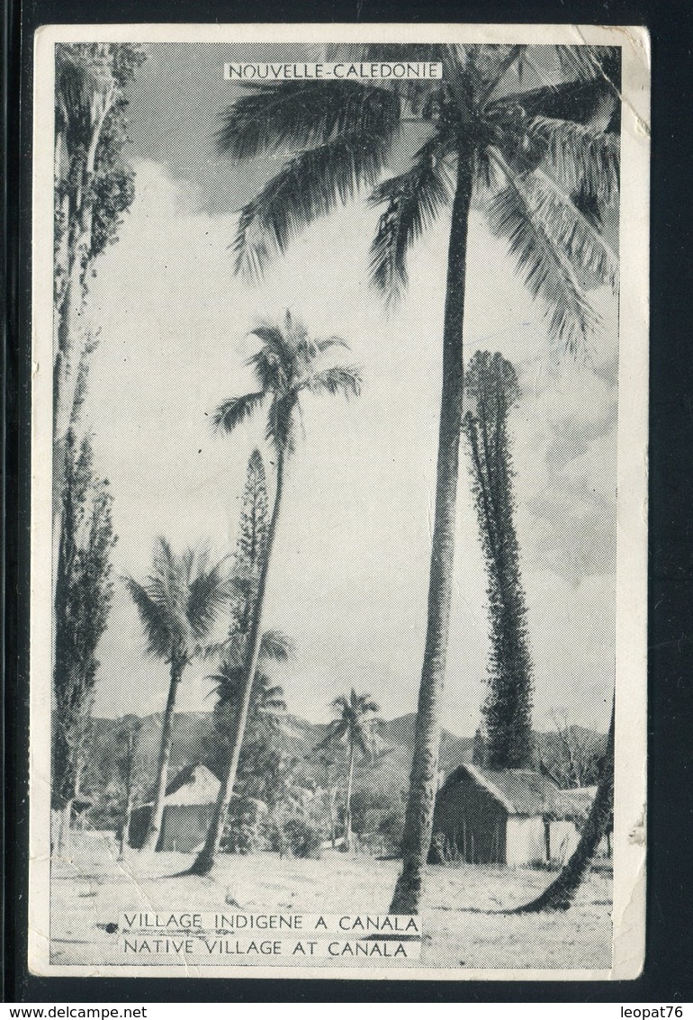 Affranchissement De Nouméa Sur Carte Postale De Canala En 1947 Pour Nice  - Réf M149 - Storia Postale