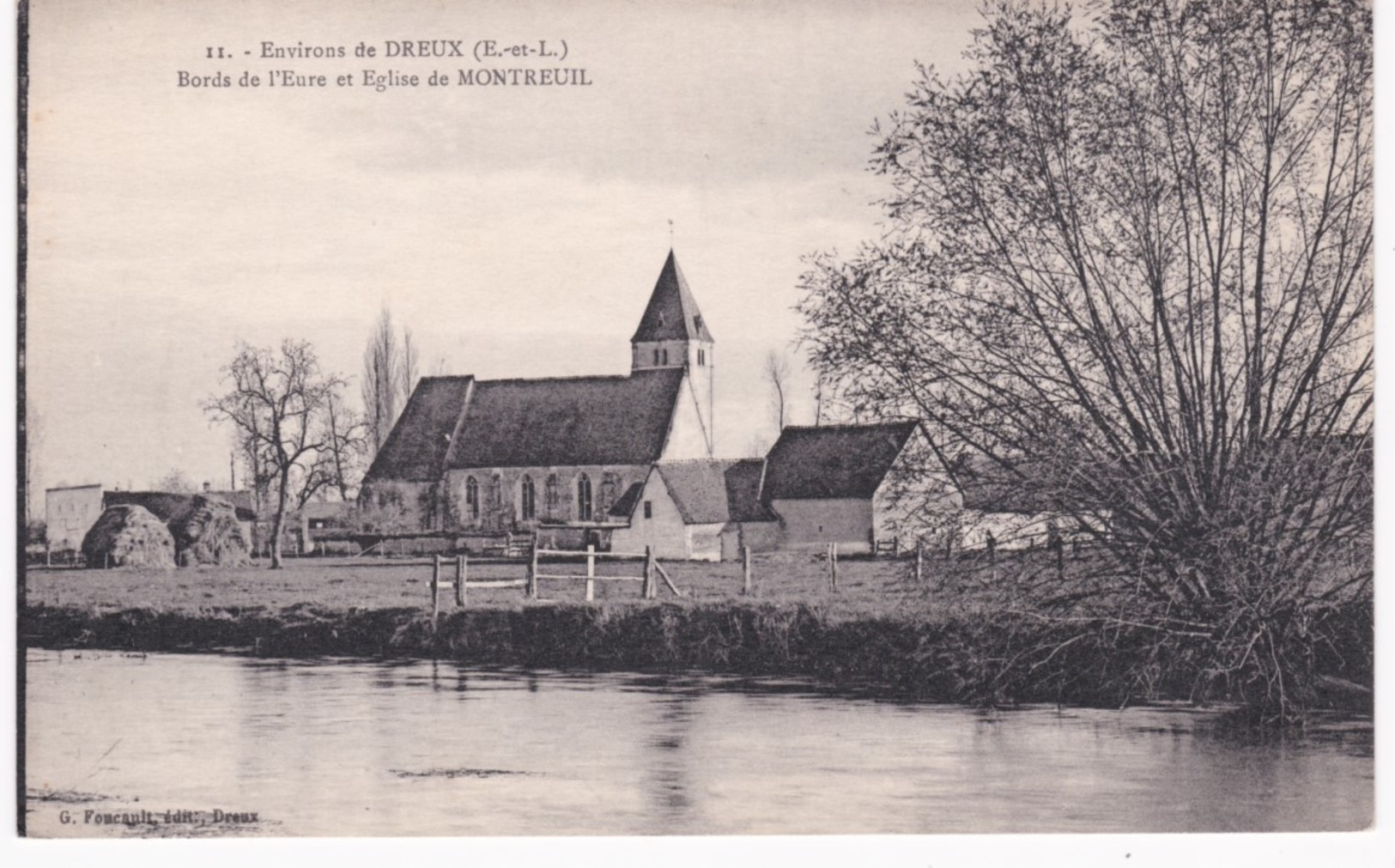 28 Eure Et Loir -  Bords De L'Eure Et Eglise De MONTREUIL - Environs De Dreux - Autres & Non Classés