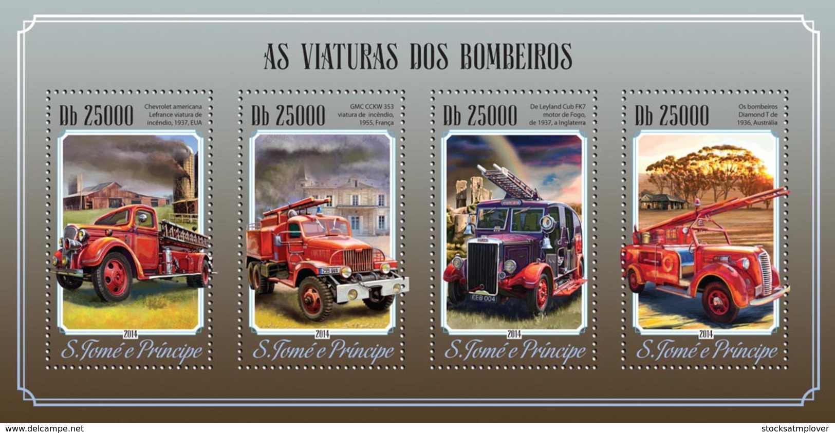 Sao Tome  2014 Fire Engines - Sao Tome And Principe