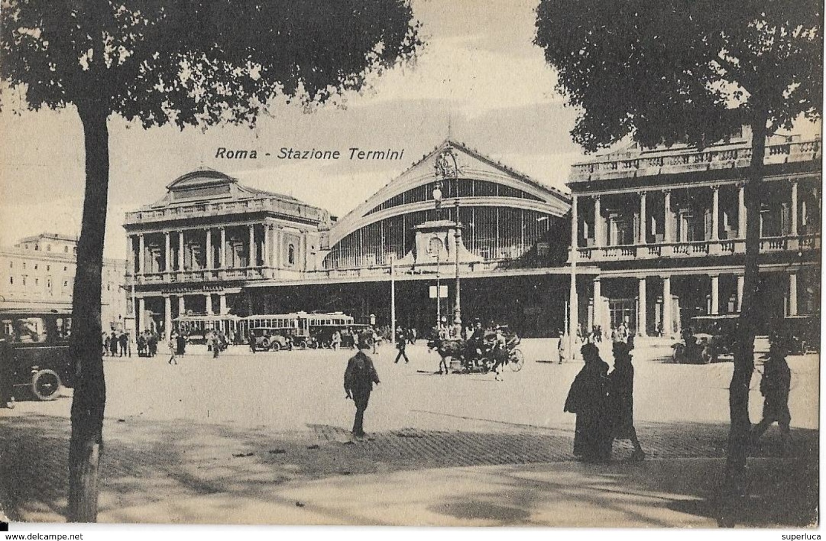 6-ROMA-STAZIONE TERMINI(CARROZZE-AUTO) - Stazioni Senza Treni