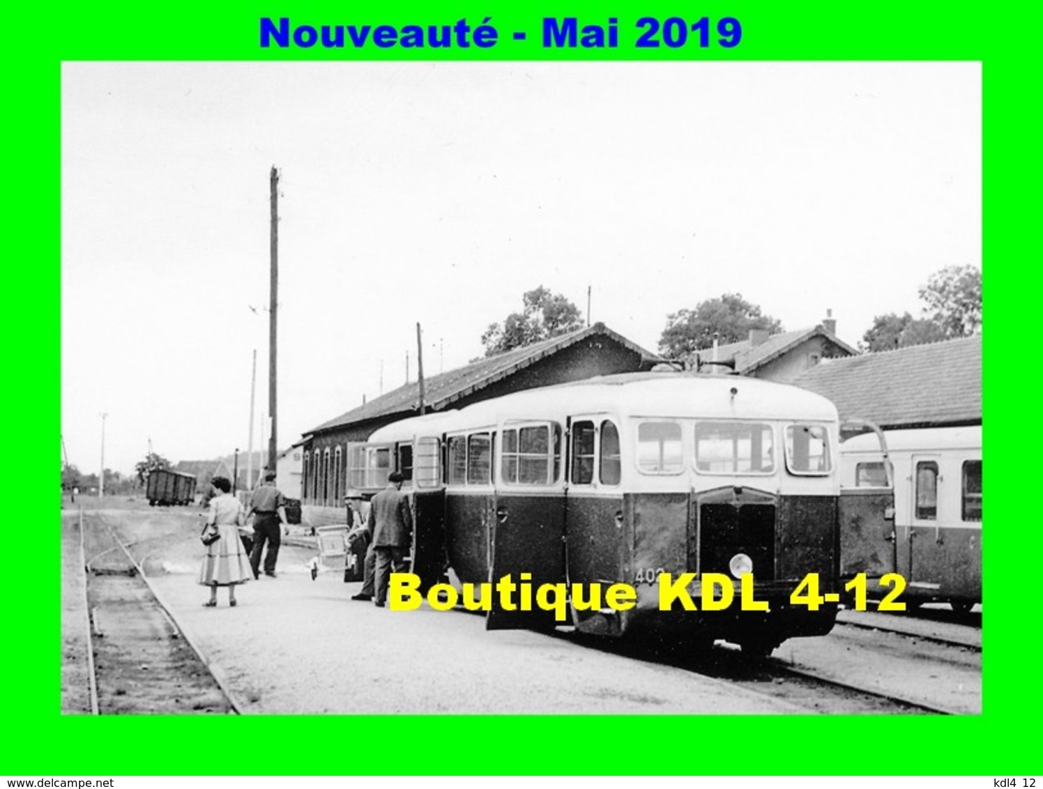 AL 572 - Autorail De Dion ND N° 402 En Gare - TOULON SUR ARROUX - Saône Et Loire CFD - Autres & Non Classés