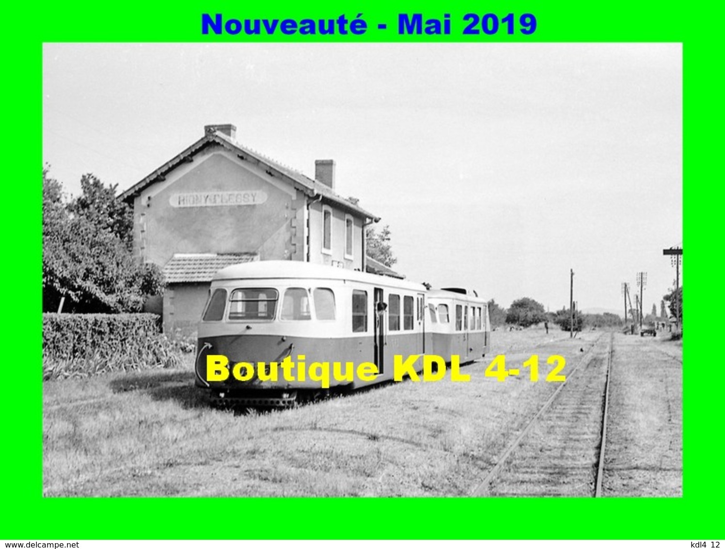 AL 570 - Autorail Billard A 80 D Avec Sa Remorque En Gare - PRIGNY CLESSY - Saône Et Loire - CFD - Sonstige & Ohne Zuordnung