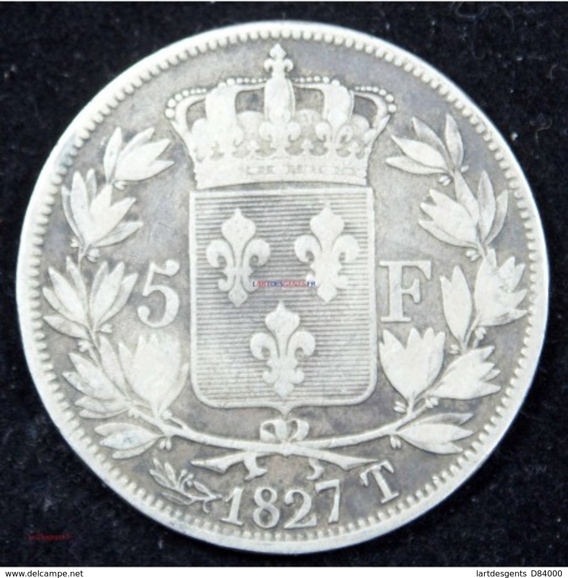 CHARLES X - 5 Francs 1827 T NANTES - Autres & Non Classés