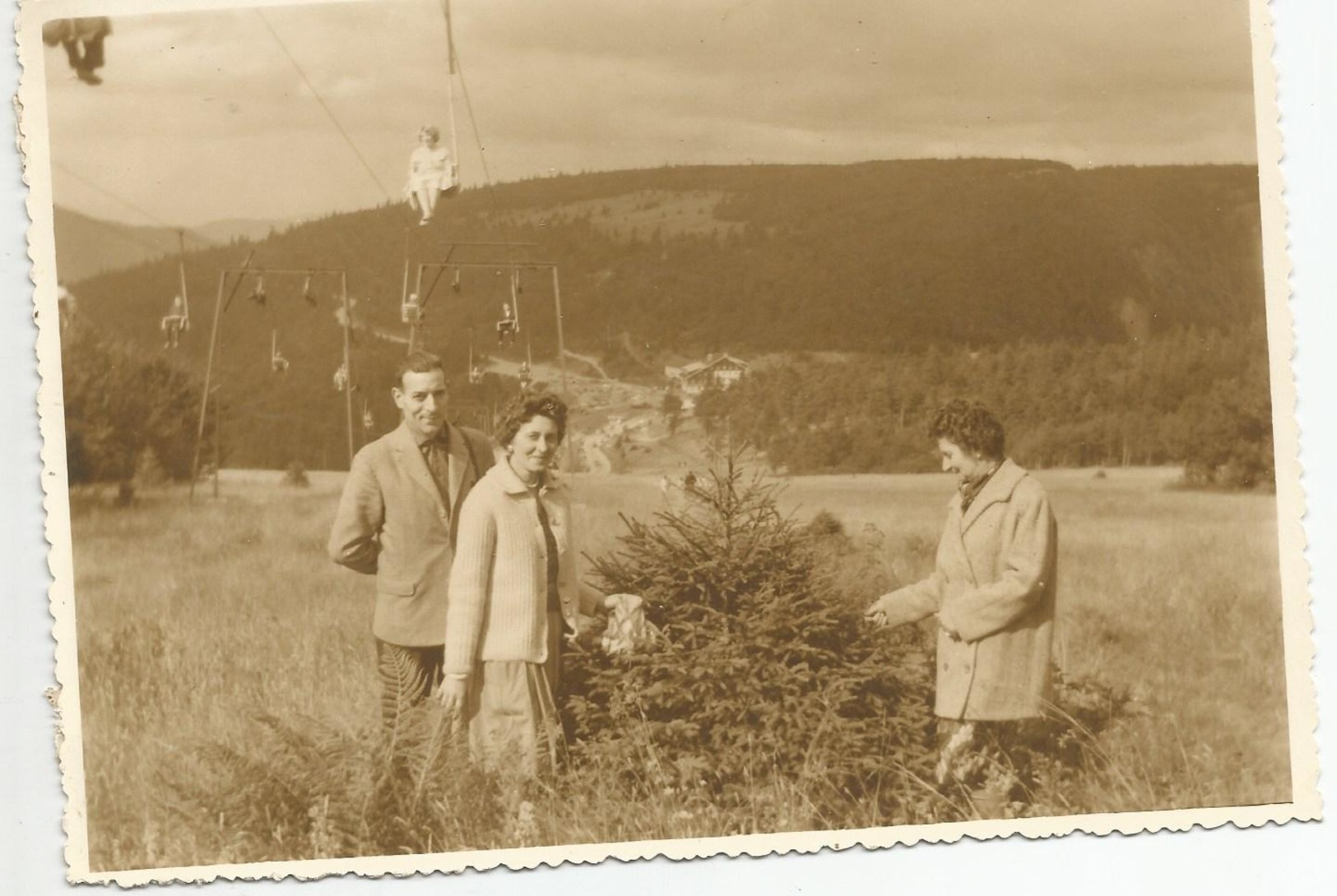 Photo   Col De La Schlucht 15 Aout 1961 (17 X 12 Cm ) - Autres & Non Classés